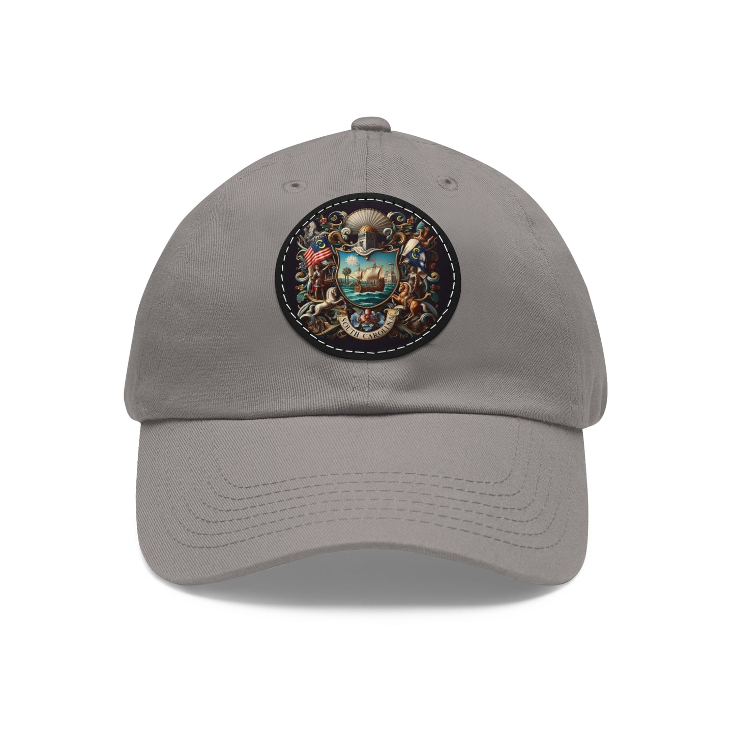 South Carolina Vintage Christian Crusader Campaign Hat - Chino Twill Leather Logo - 100% Charity - The God Vote Collection by Chris Rabalais