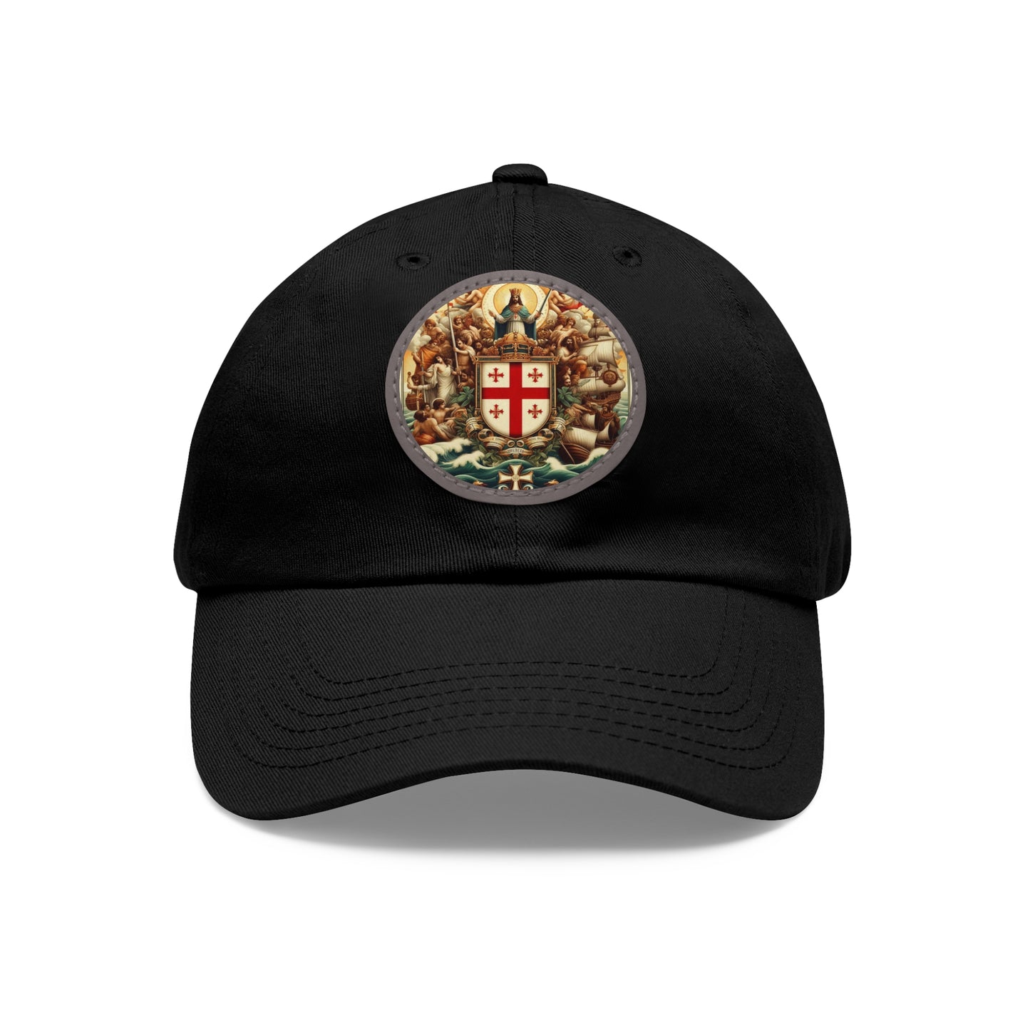 N. Mariana Vintage Christian Crusader Campaign Hat - Chino Twill Leather Logo - 100% Charity - The God Vote Collection by Chris Rabalais