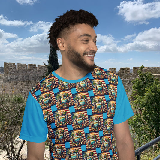 American Samoa Vintage Christian Crusader - Premium Sports Jersey - USA - 100% Charity Benefit - The God Vote Collection by Chris Rabalais