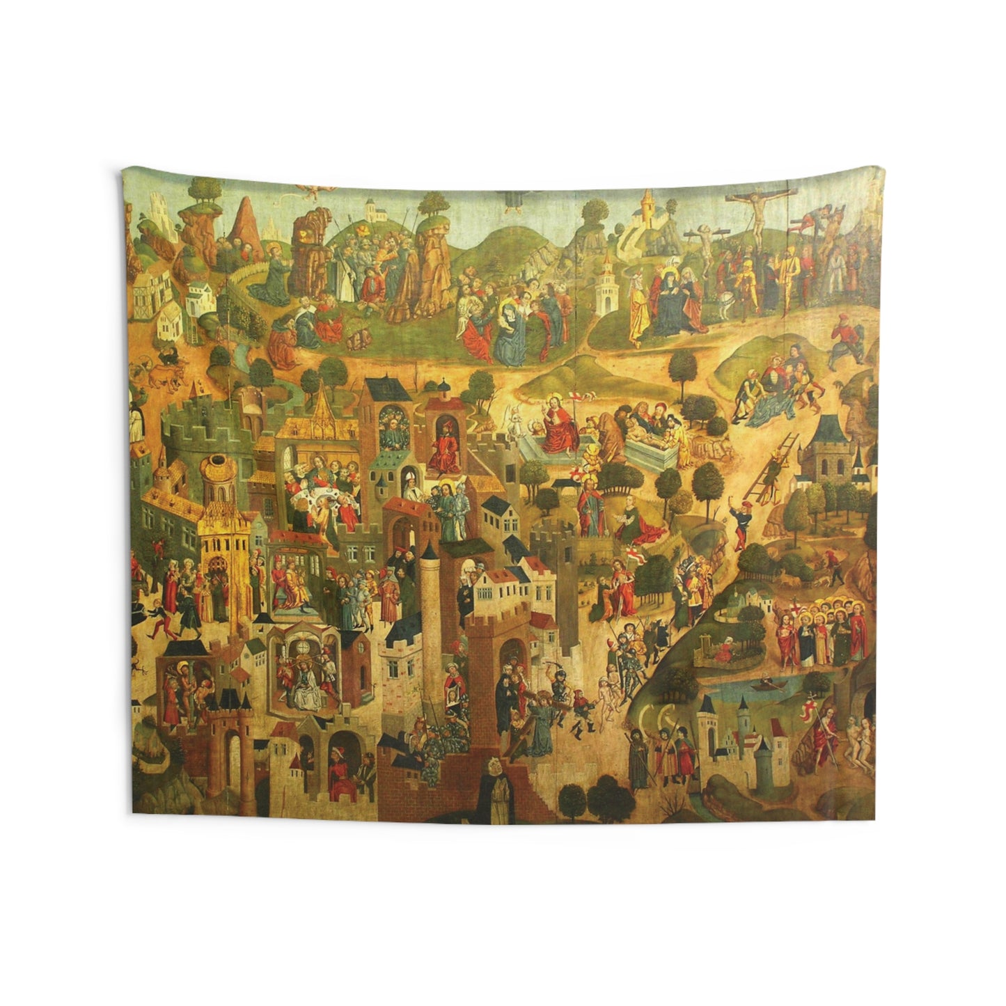 Passion of the Christ Panel Painting Church of Saint James 1480 Oil on Wood Tapestry Orthodox Catholic Christian Bible Scripture Christ Gift