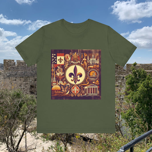 Louisiana Vintage Christian Crusader - Unisex Jersey Tee - USA - 100% Charity Benefit - The God Vote Collection by Chris Rabalais