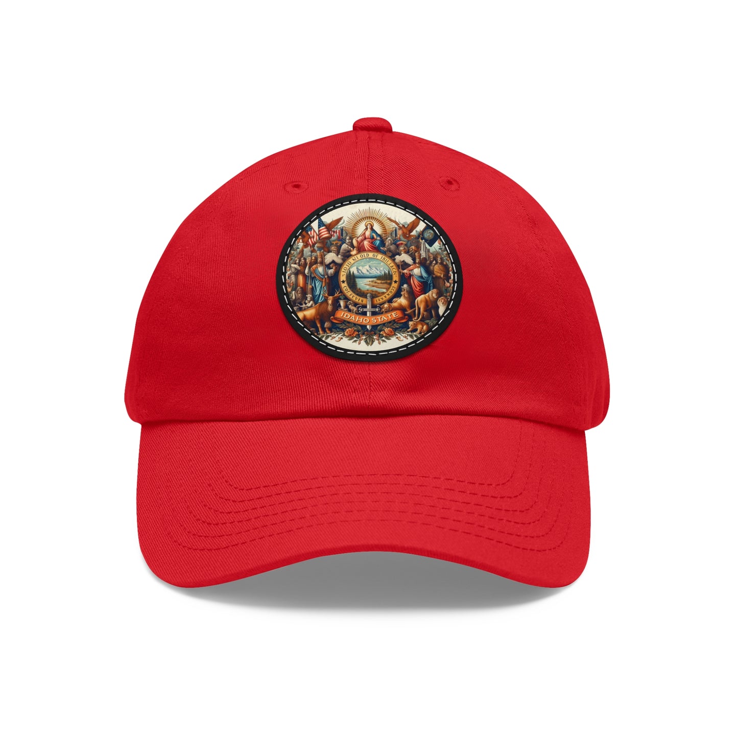 Idaho Vintage Christian Crusader Campaign Hat - Chino Twill Leather Logo - 100% Charity - The God Vote Collection by Chris Rabalais