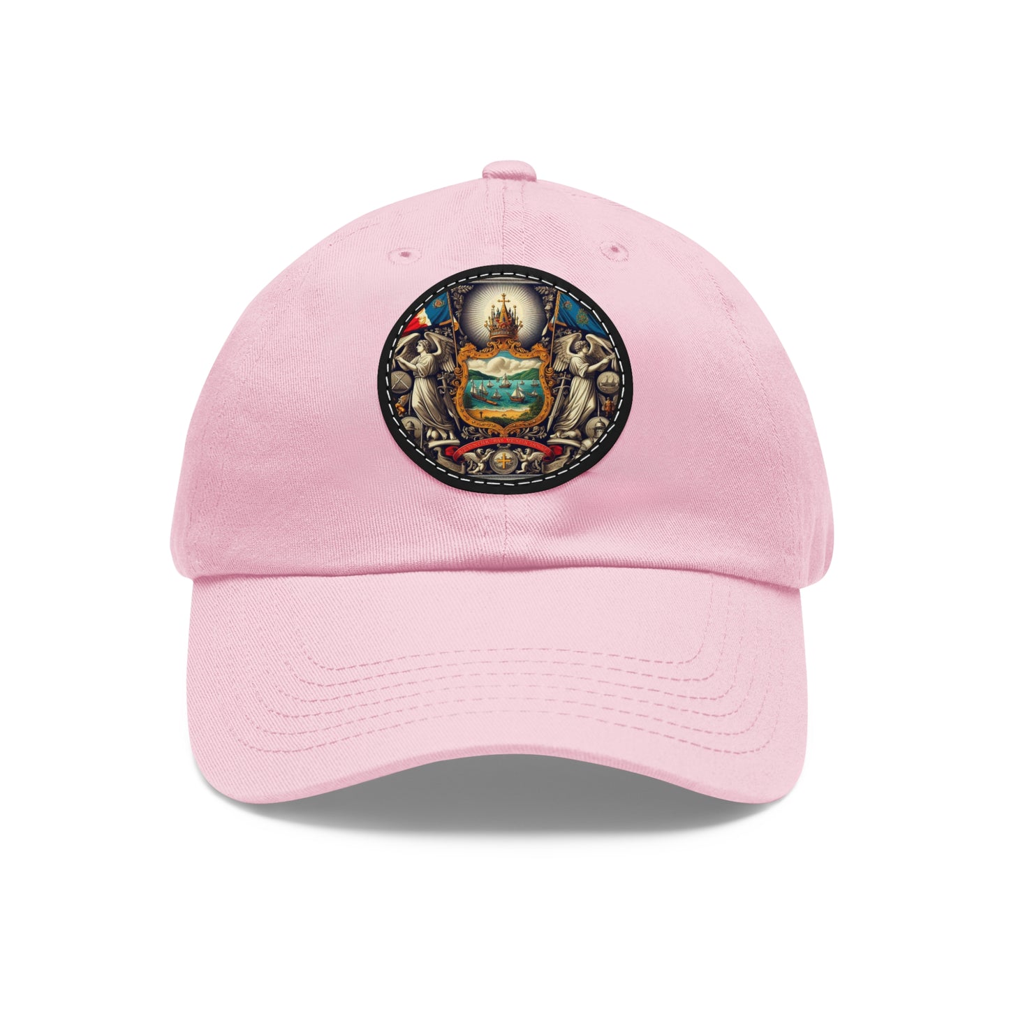 Vermont Vintage Christian Crusader Campaign Hat - Chino Twill Leather Logo - 100% Charity - The God Vote Collection by Chris Rabalais