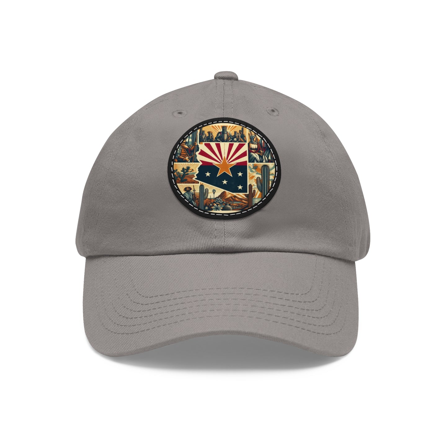 Arizona Vintage Christian Crusader Campaign Hat - Chino Twill Leather Logo - 100% Charity - The God Vote Collection by Chris Rabalais