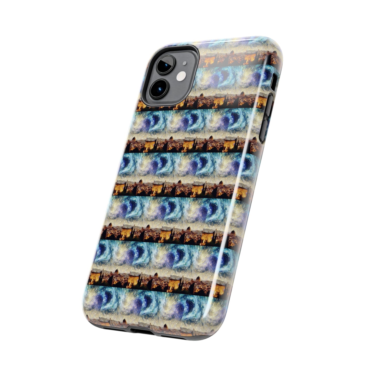 AImagination Collection iPhone Tough Case - "Starry Jerusalem" - The God Ball Originals by Chris Rabalais (2024)