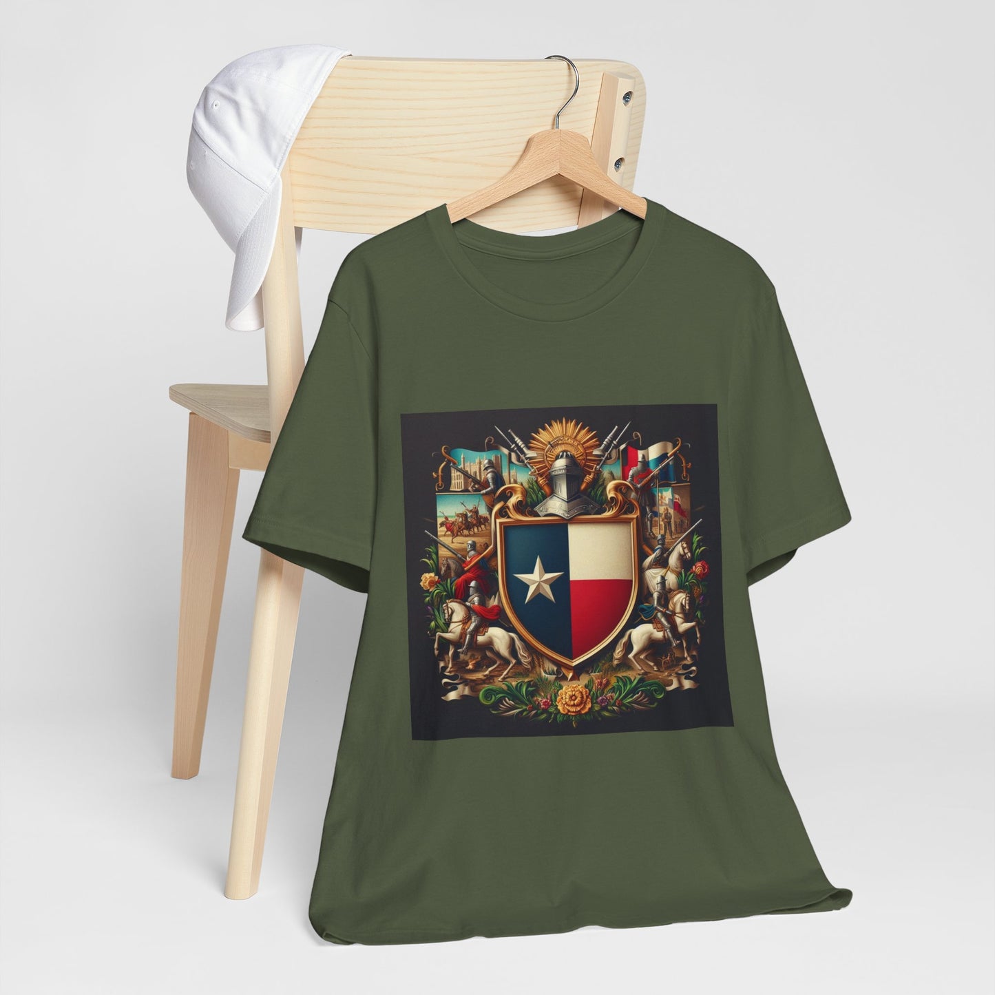Texas Vintage Christian Crusader - Unisex Jersey Tee - USA - 100% Charity Benefit - The God Vote Collection by Chris Rabalais