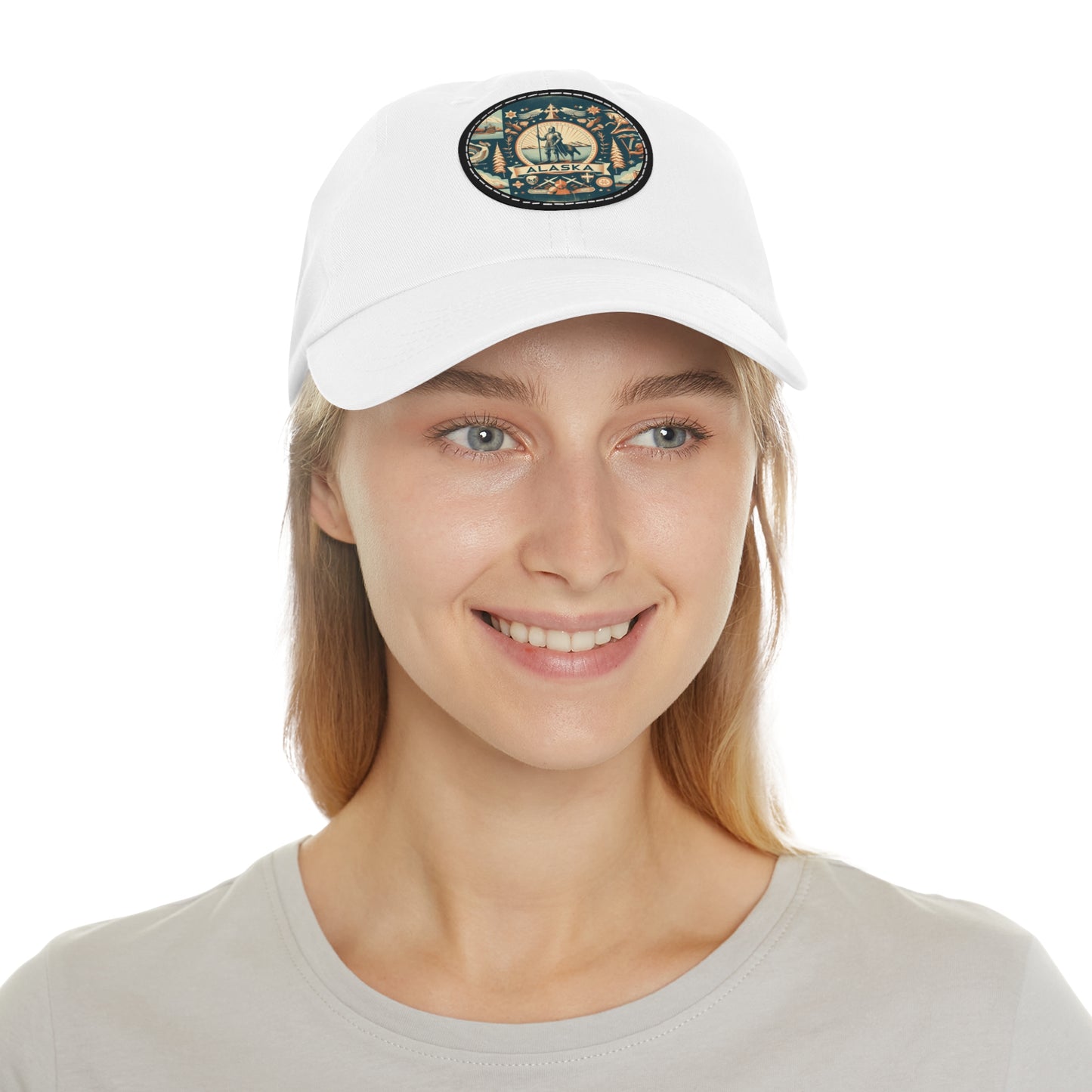 Alaska Vintage Christian Crusader Campaign Hat - Chino Twill Leather Logo - 100% Charity - The God Vote Collection by Chris Rabalais