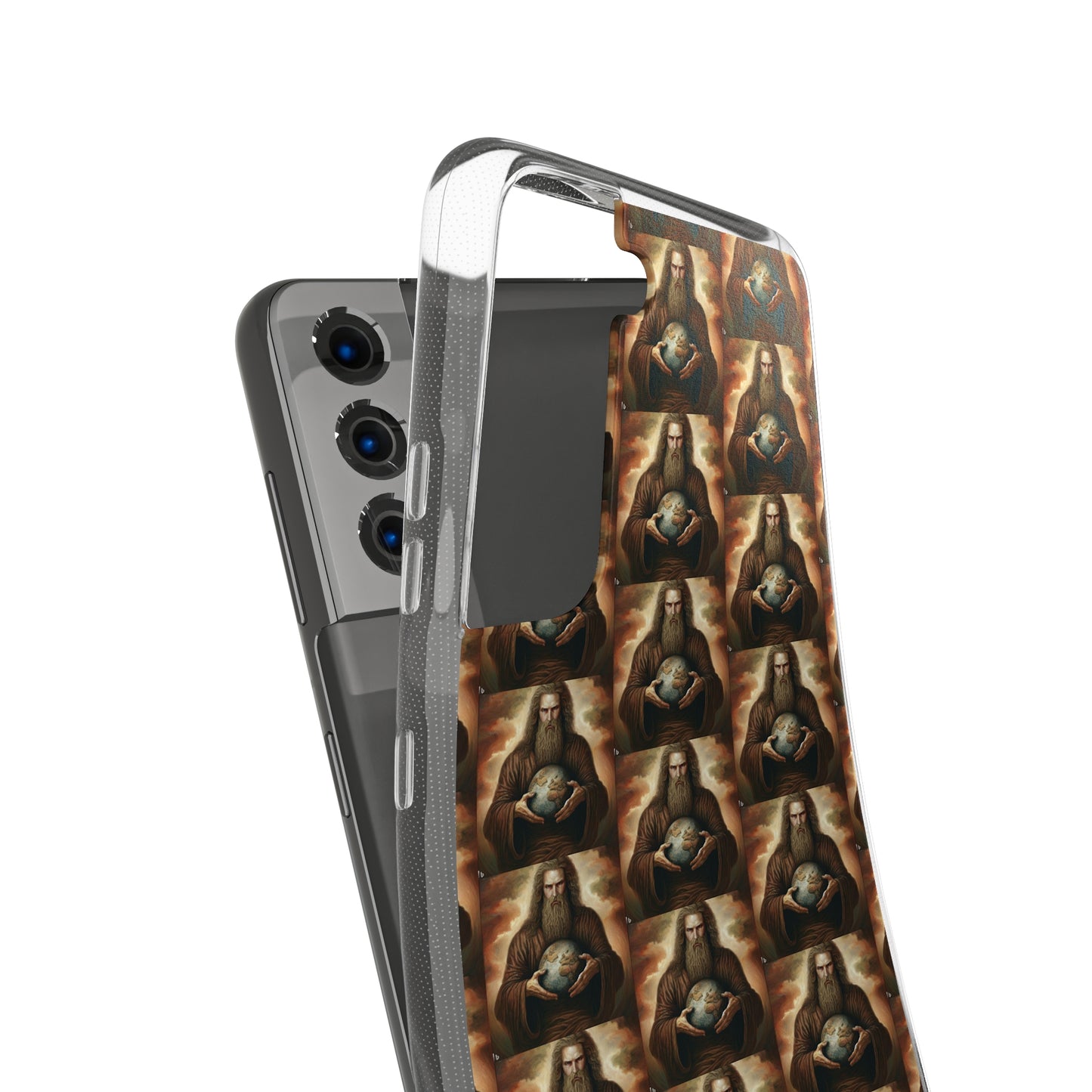 AImagination Collection Soft Phone Cases - "Yahweh's World" - The God Ball Originals by Chris Rabalais (2024)