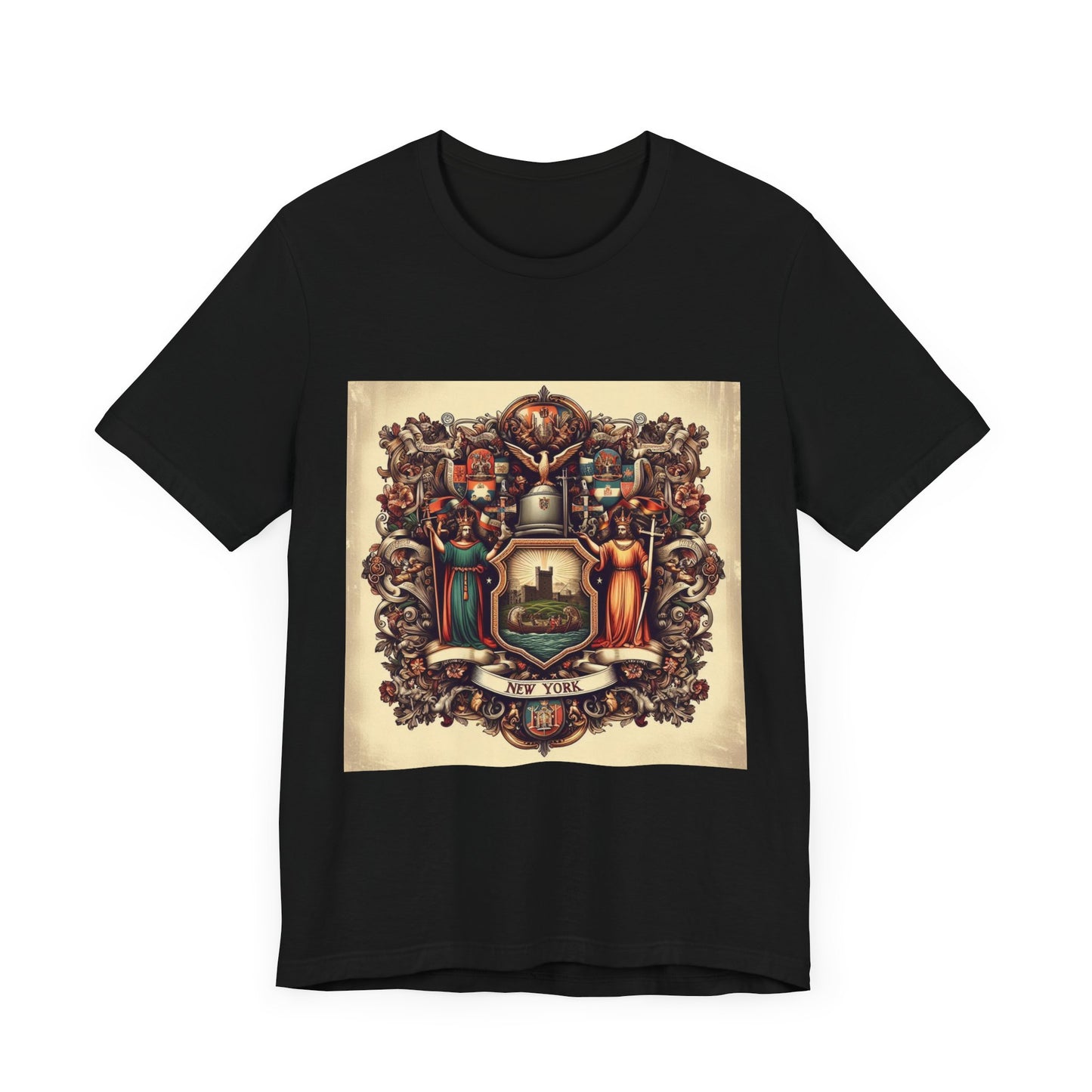 New York Vintage Christian Crusader - Unisex Jersey Tee - USA - 100% Charity Benefit - The God Vote Collection by Chris Rabalais