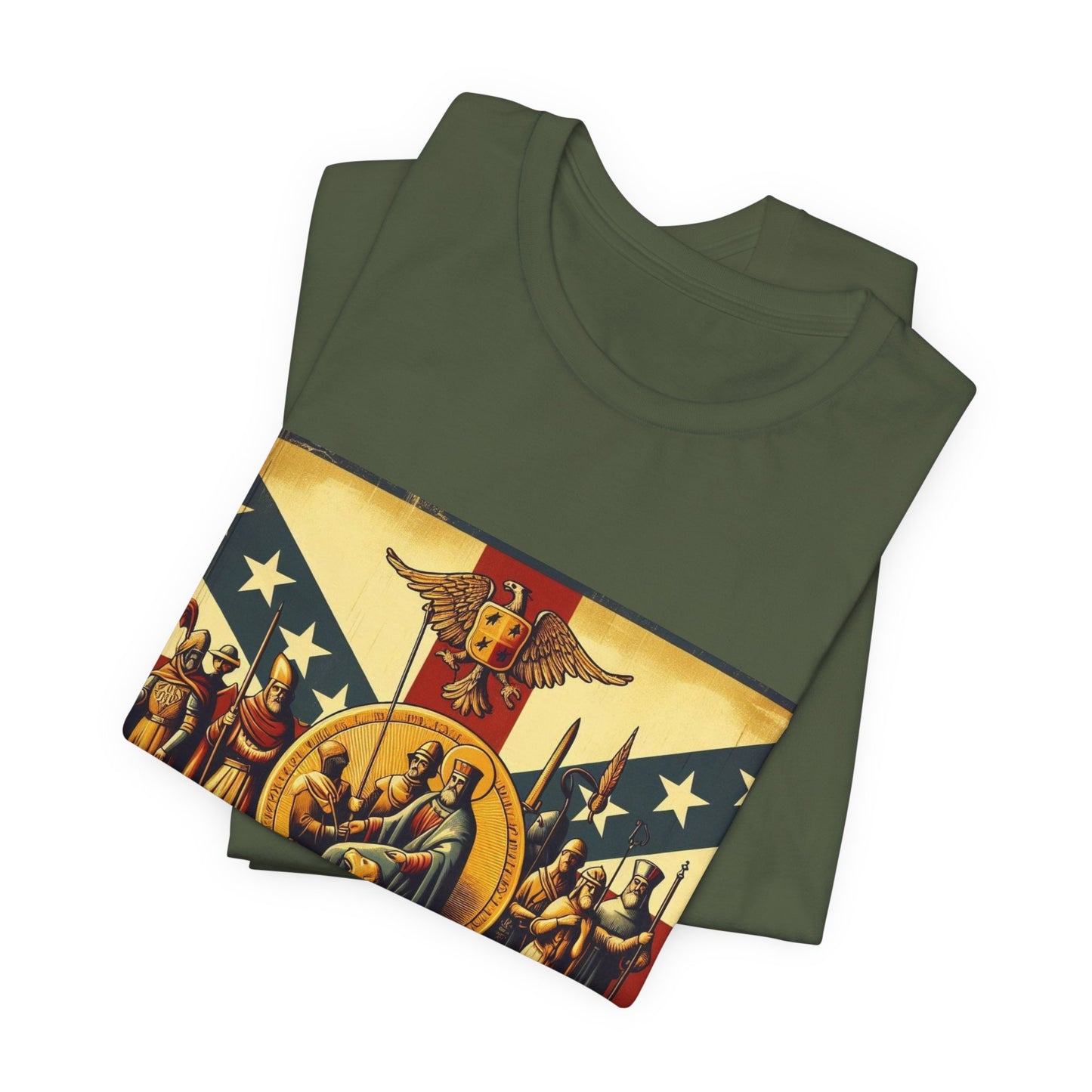 Alabama Vintage Christian Crusader - Unisex Jersey Tee - USA - 100% Charity Benefit - The God Vote Collection by Chris Rabalais