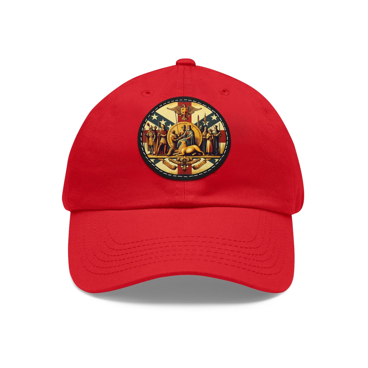 Alabama Vintage Christian Crusader Campaign Hat - Chino Twill Leather Logo - 100% Charity - The God Vote Collection by Chris Rabalais