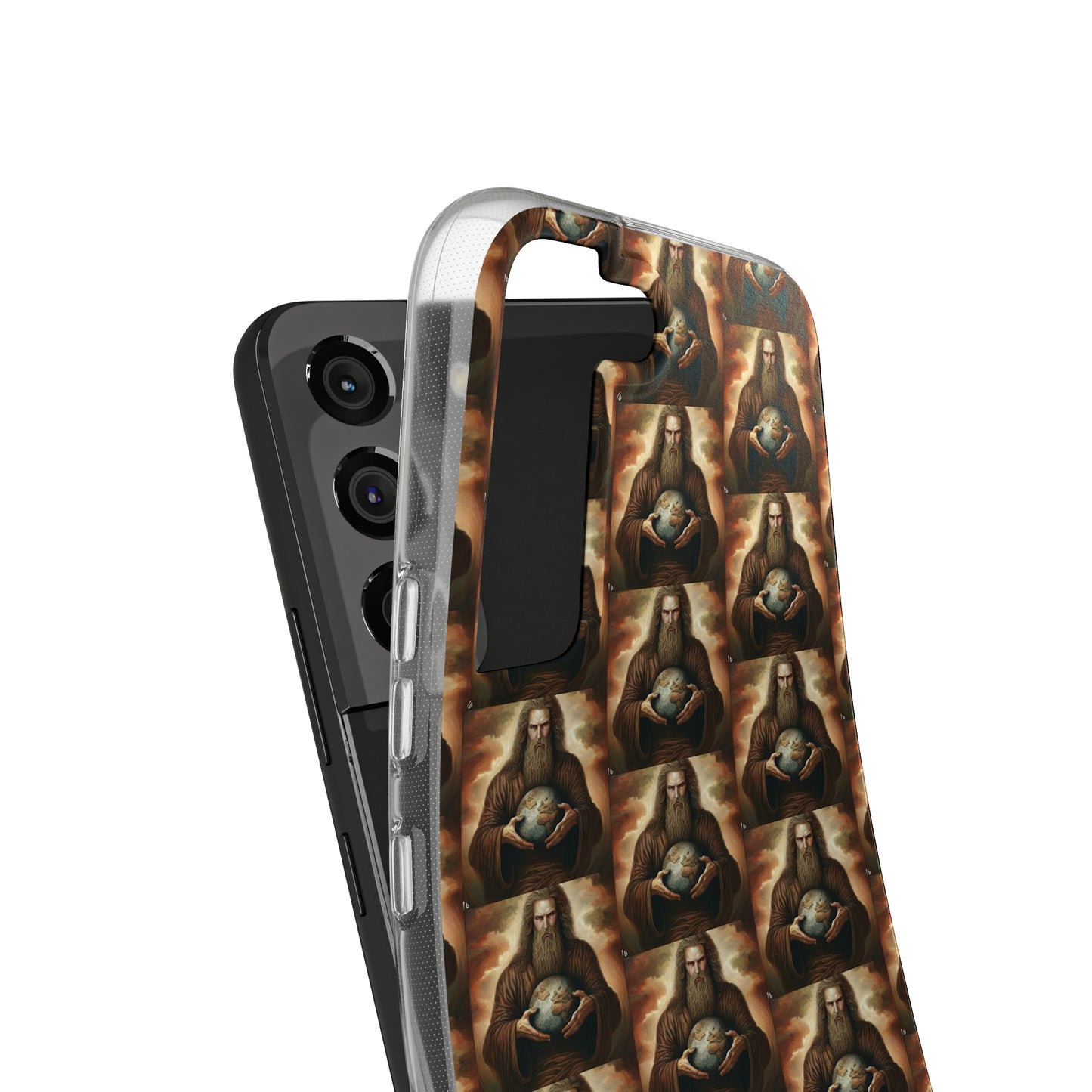 AImagination Collection Soft Phone Cases - "Yahweh's World" - The God Ball Originals by Chris Rabalais (2024)