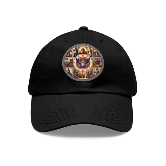 Minnesota Vintage Christian Crusader Campaign Hat - Chino Twill Leather Logo - 100% Charity - The God Vote Collection by Chris Rabalais