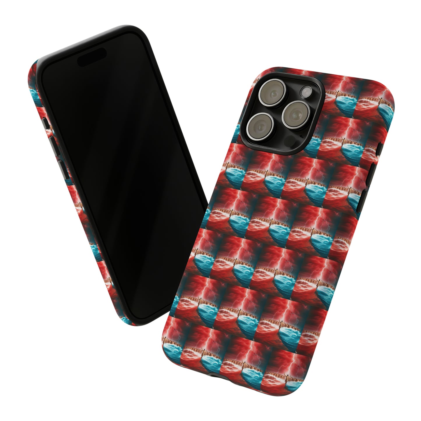 AImagination Collection iPhone Tough Case - "Standing in the Gap" - The God Ball Originals by Chris Rabalais (2024)