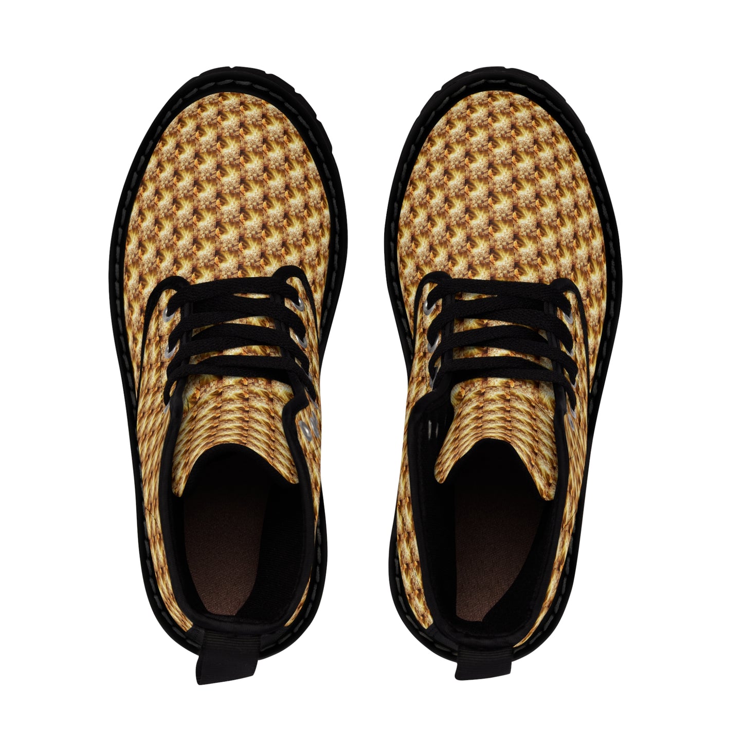 AImagination Collection Women's "Doc" Boots - "The Golden Kingdom" - The God Ball Originals by Chris Rabalais (2024)