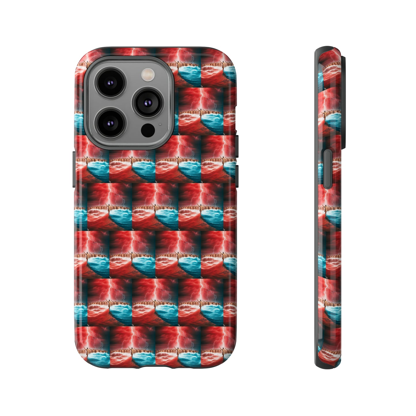 AImagination Collection iPhone Tough Case - "Standing in the Gap" - The God Ball Originals by Chris Rabalais (2024)