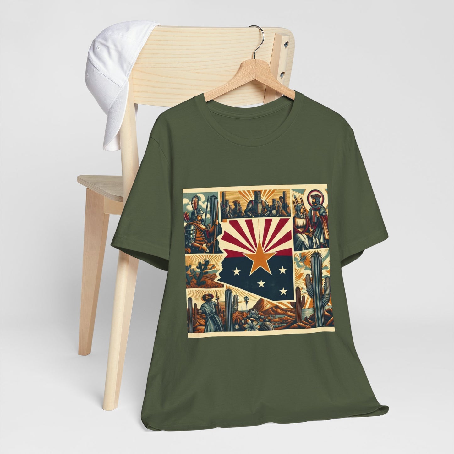 Arizona Vintage Christian Crusader - Unisex Jersey Tee - USA - 100% Charity Benefit - The God Vote Collection by Chris Rabalais