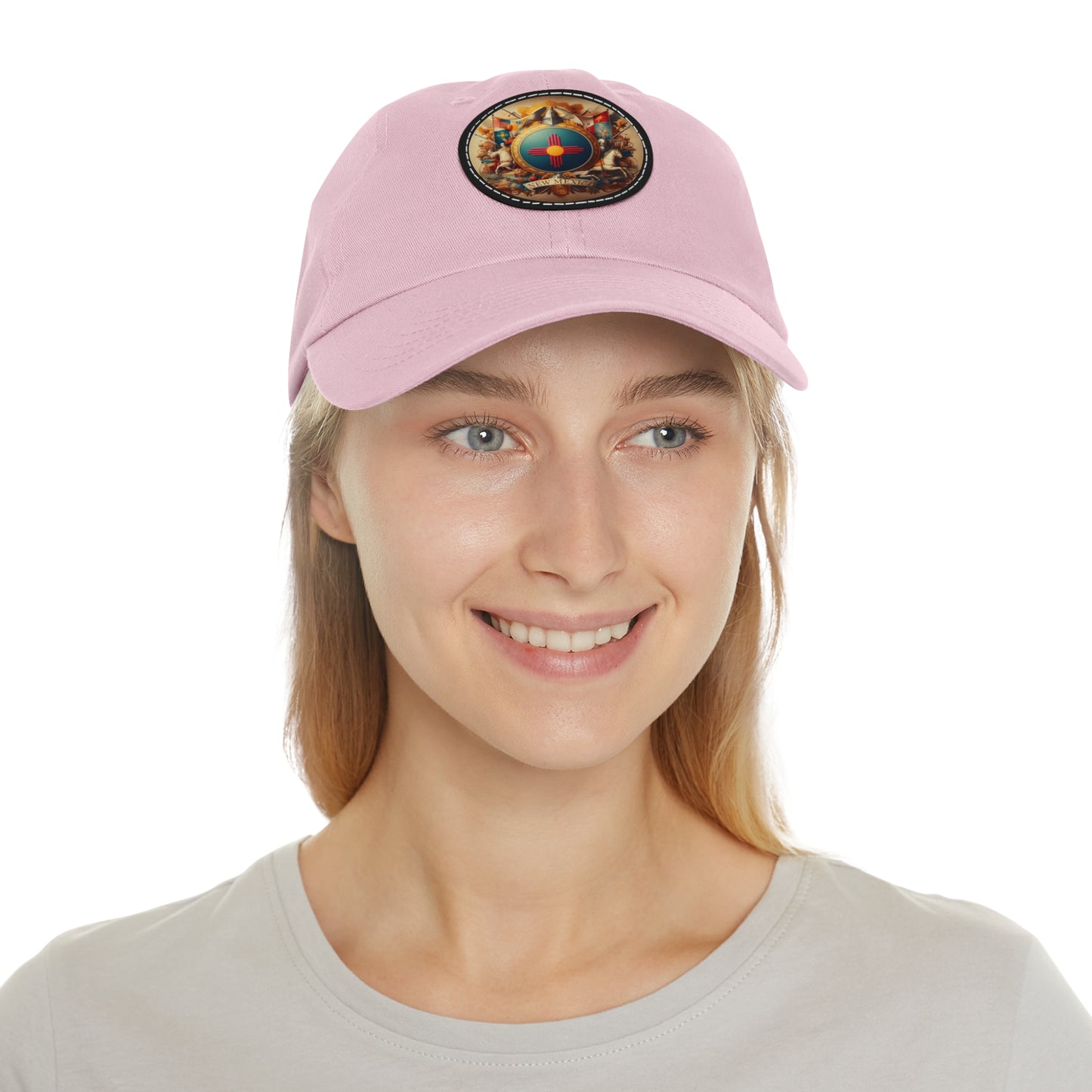 New Mexico Vintage Christian Crusader Campaign Hat - Chino Twill Leather Logo - 100% Charity - The God Vote Collection by Chris Rabalais