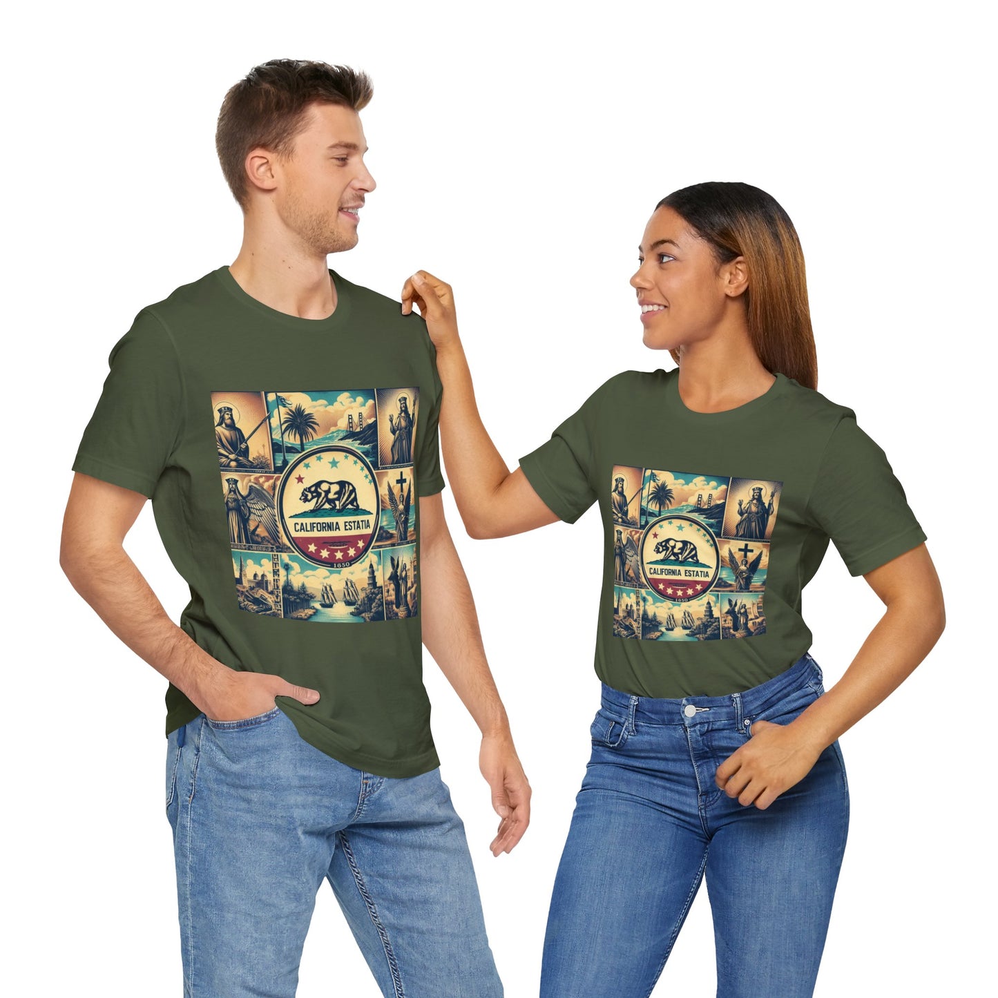 California Vintage Christian Crusader - Unisex Jersey Tee - USA - 100% Charity Benefit - The God Vote Collection by Chris Rabalais
