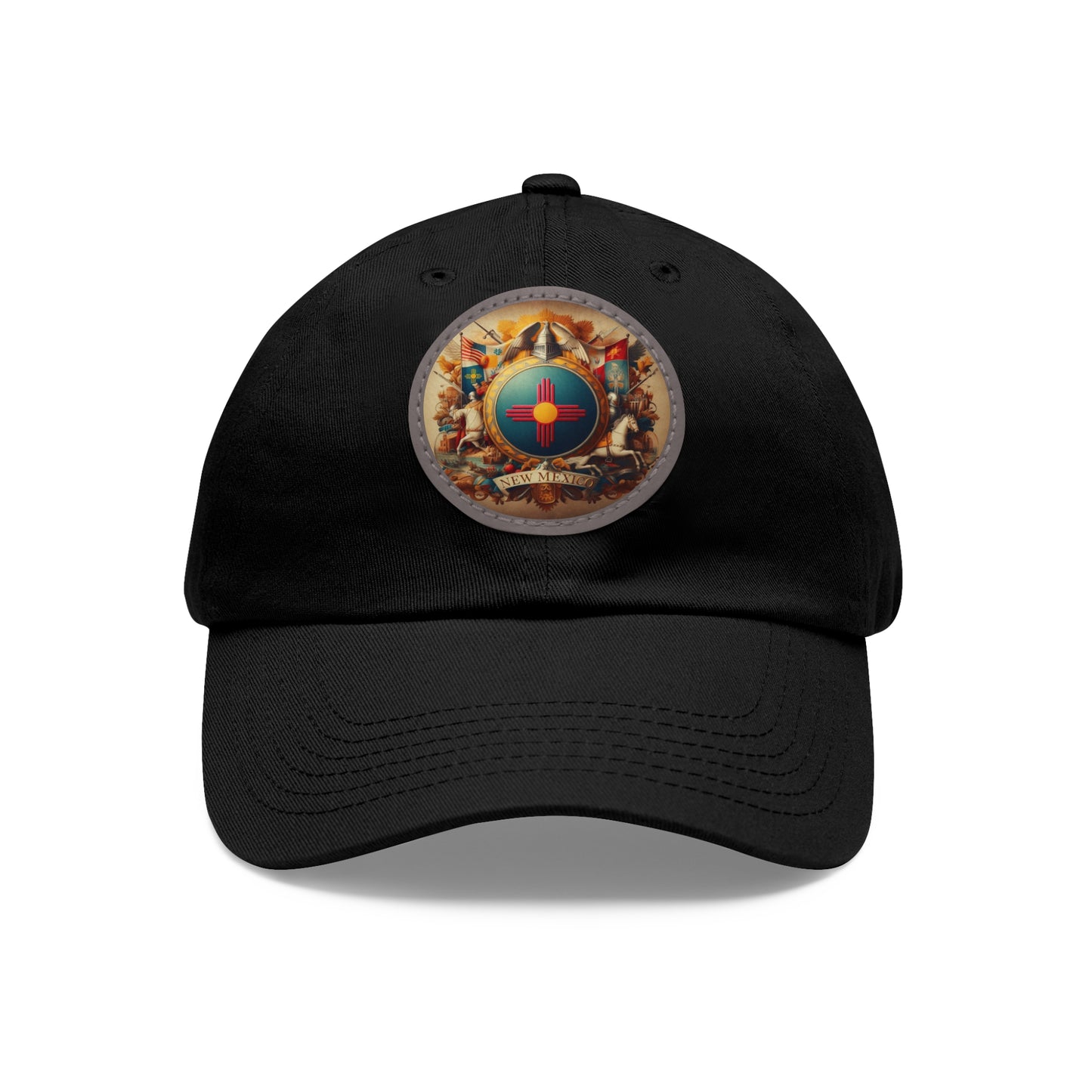 New Mexico Vintage Christian Crusader Campaign Hat - Chino Twill Leather Logo - 100% Charity - The God Vote Collection by Chris Rabalais