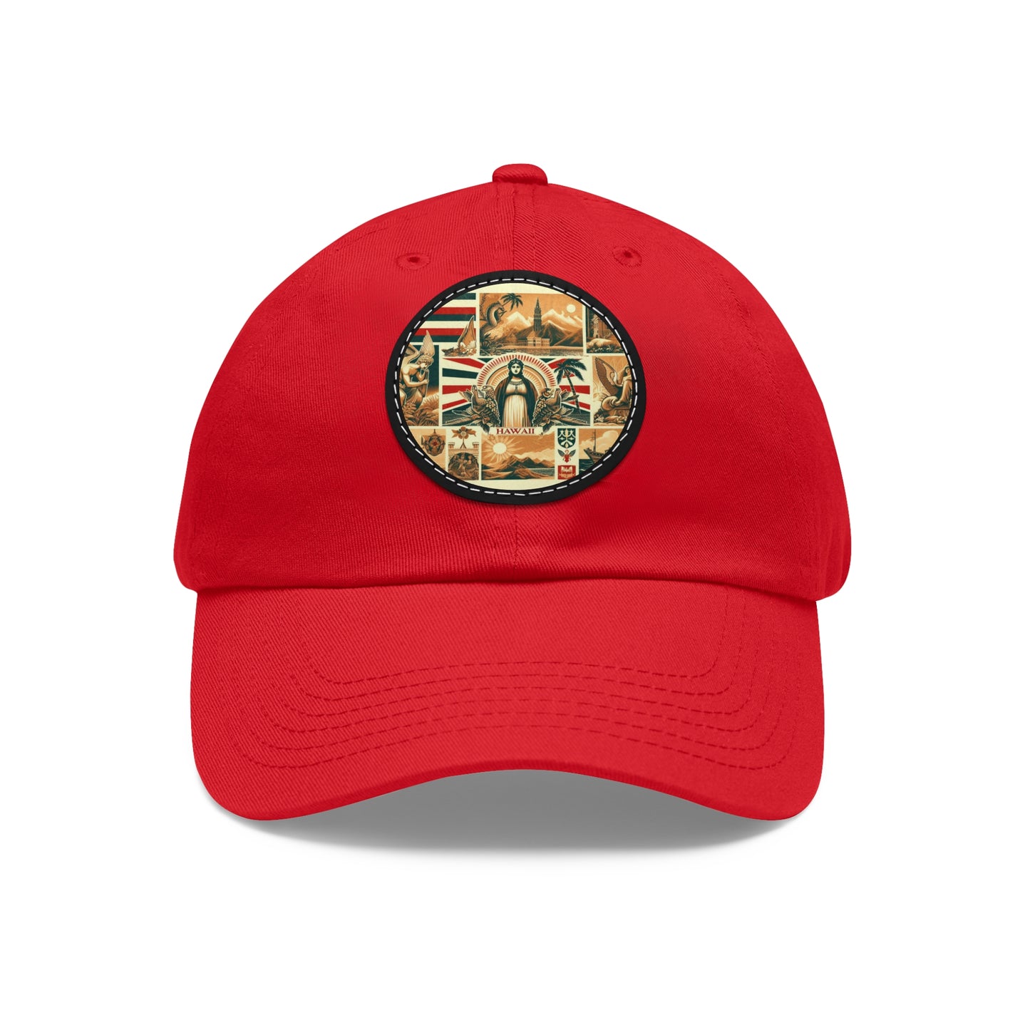 Hawaii Vintage Christian Crusader Campaign Hat - Chino Twill Leather Logo - 100% Charity - The God Vote Collection by Chris Rabalais
