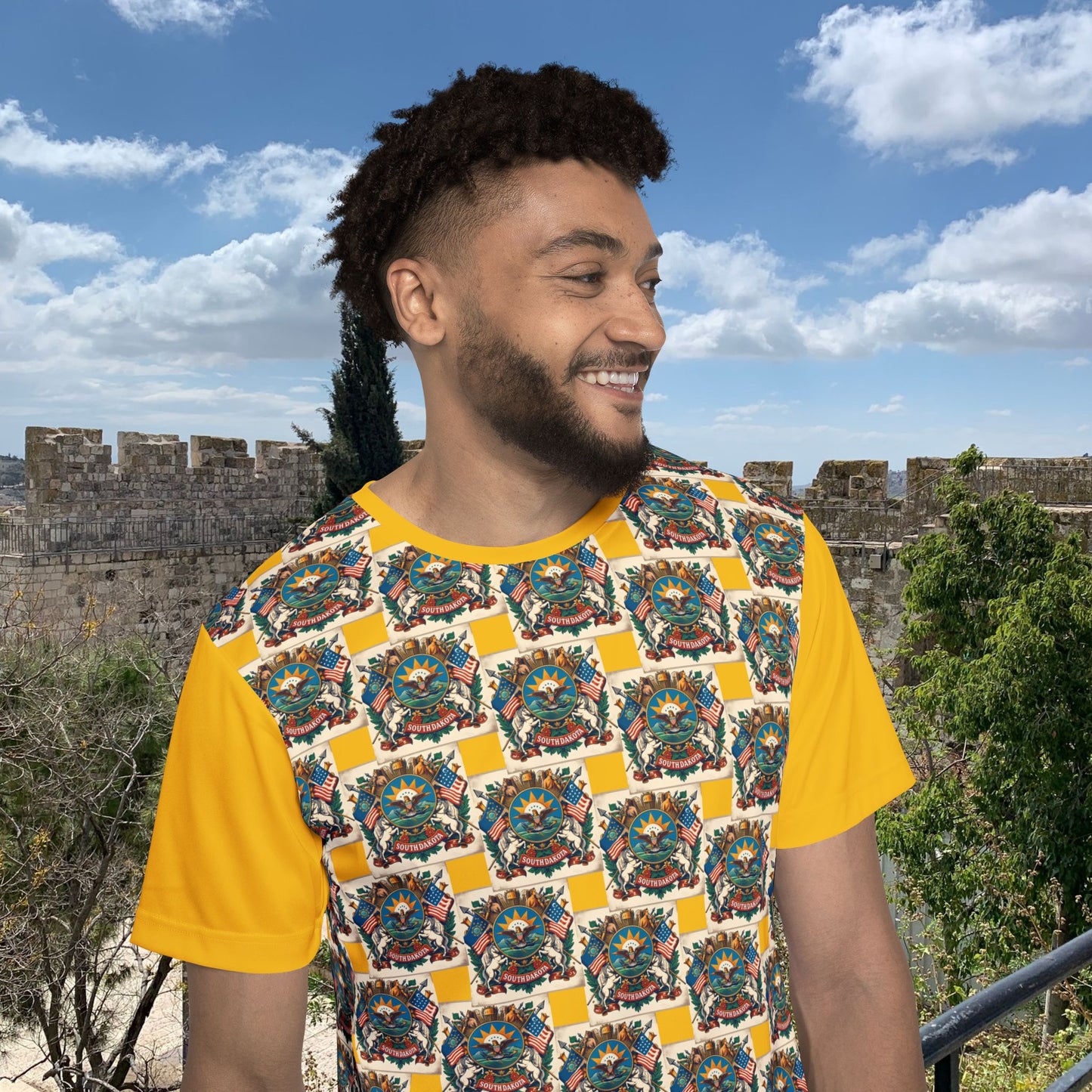 South Dakota Vintage Christian Crusader - Premium Sports Jersey - USA - 100% Charity Benefit - The God Vote Collection by Chris Rabalais