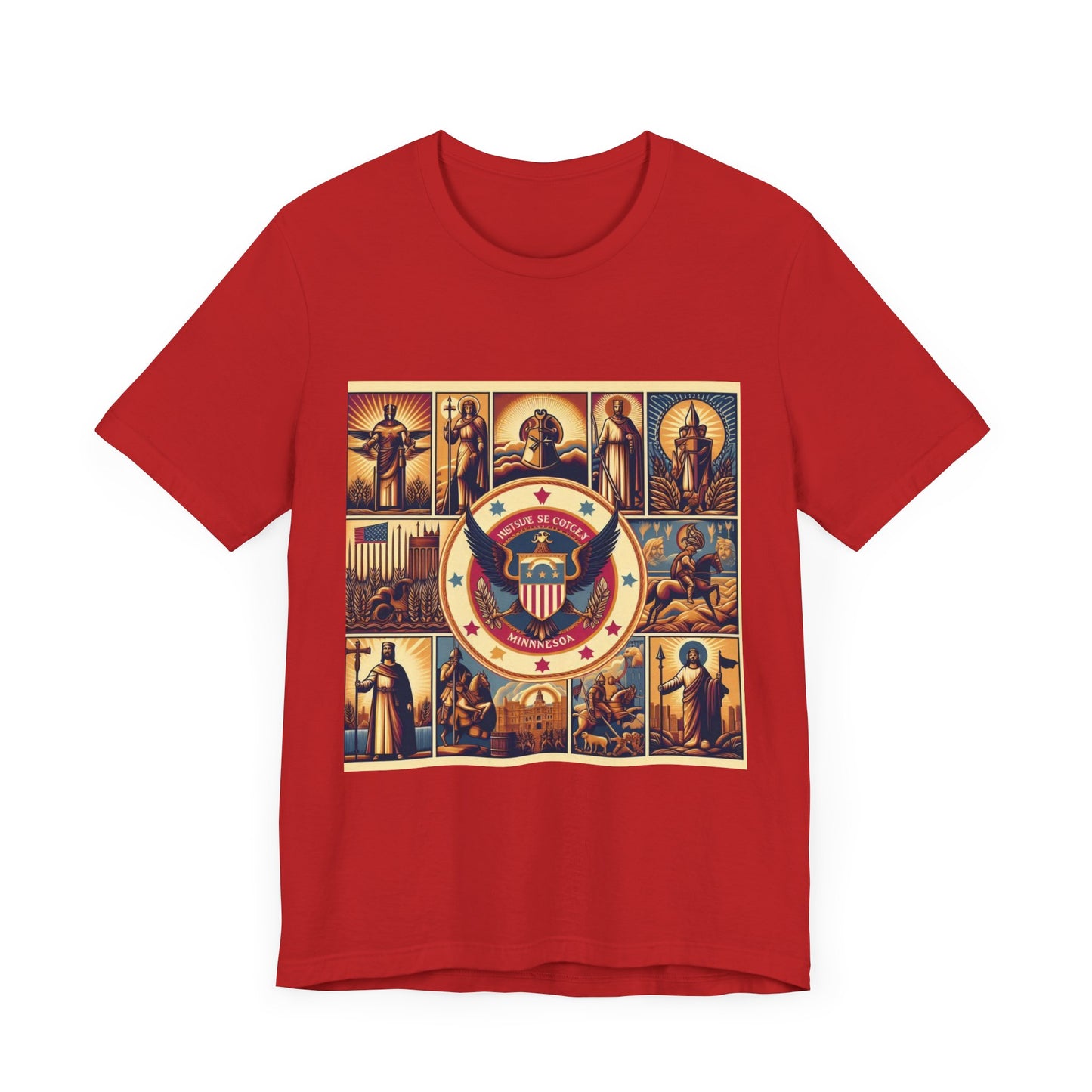 Minnesota Vintage Christian Crusader - Unisex Jersey Tee - USA - 100% Charity Benefit - The God Vote Collection by Chris Rabalais