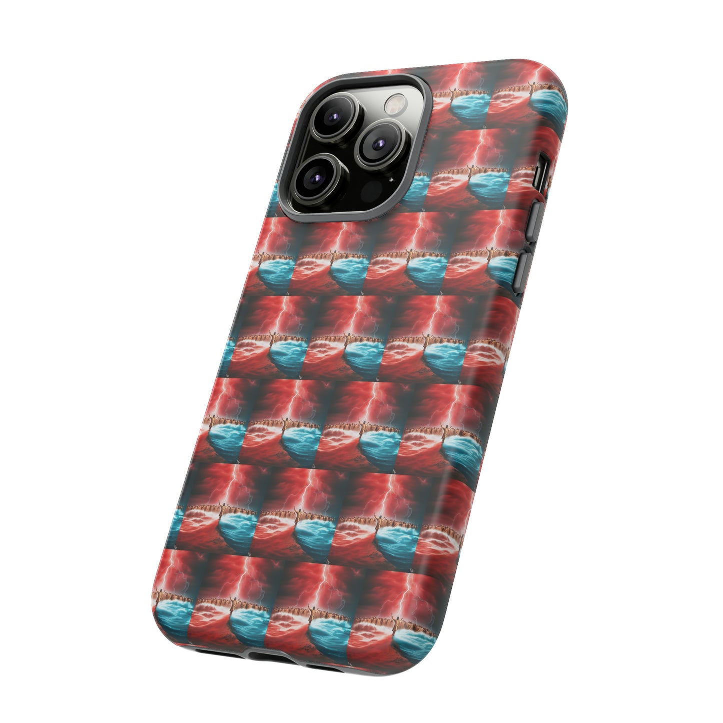 AImagination Collection iPhone Tough Case - "Standing in the Gap" - The God Ball Originals by Chris Rabalais (2024)