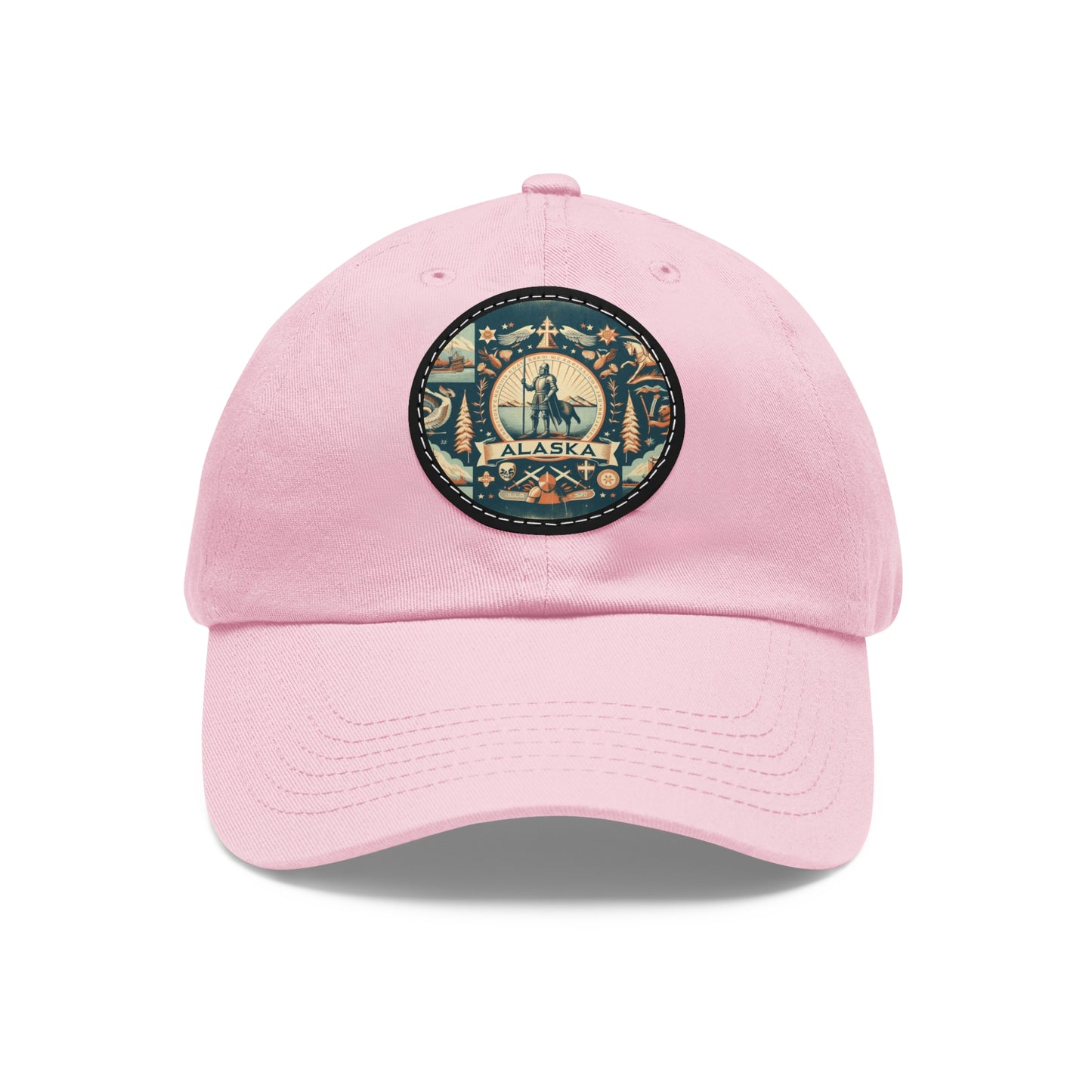 Alaska Vintage Christian Crusader Campaign Hat - Chino Twill Leather Logo - 100% Charity - The God Vote Collection by Chris Rabalais