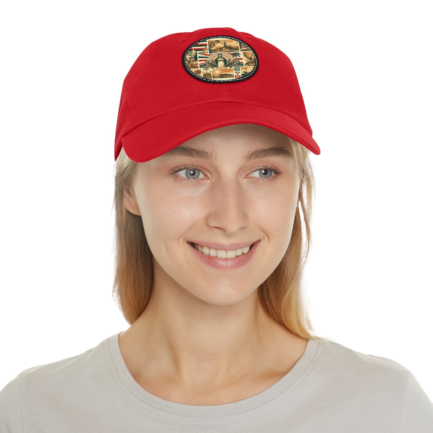 Hawaii Vintage Christian Crusader Campaign Hat - Chino Twill Leather Logo - 100% Charity - The God Vote Collection by Chris Rabalais