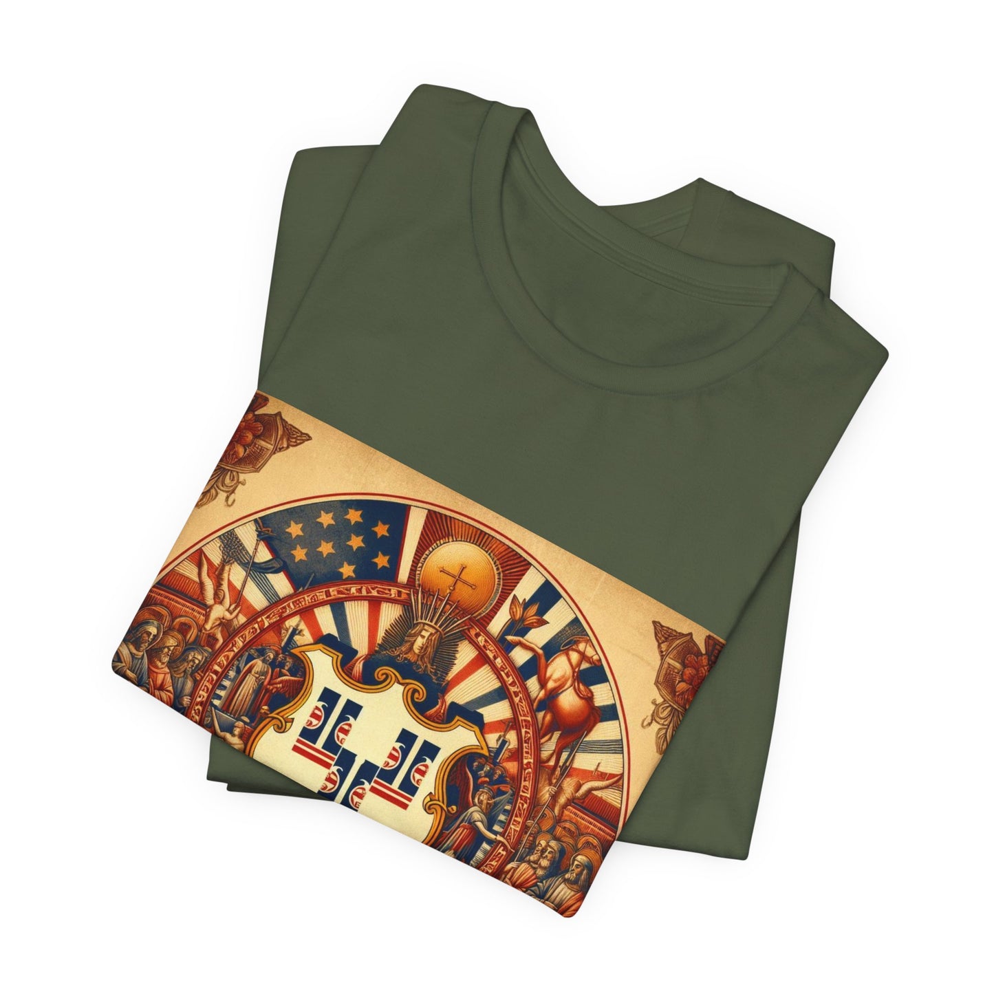 Connecticut Vintage Christian Crusader - Unisex Jersey Tee - USA - 100% Charity Benefit - The God Vote Collection by Chris Rabalais