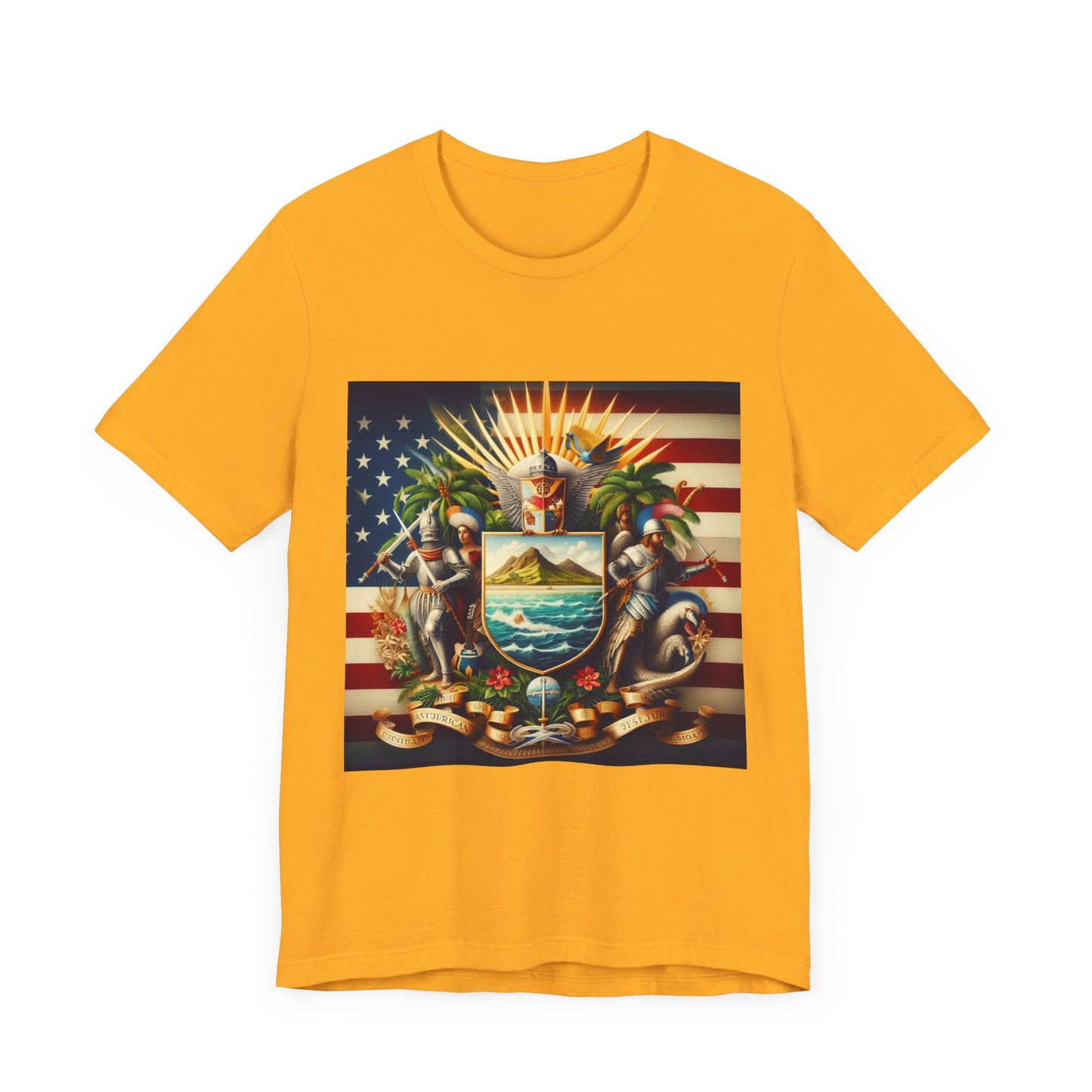 American Samoa Vintage Christian Crusader - Unisex Jersey Tee - USA - 100% Charity Benefit - The God Vote Collection by Chris Rabalais