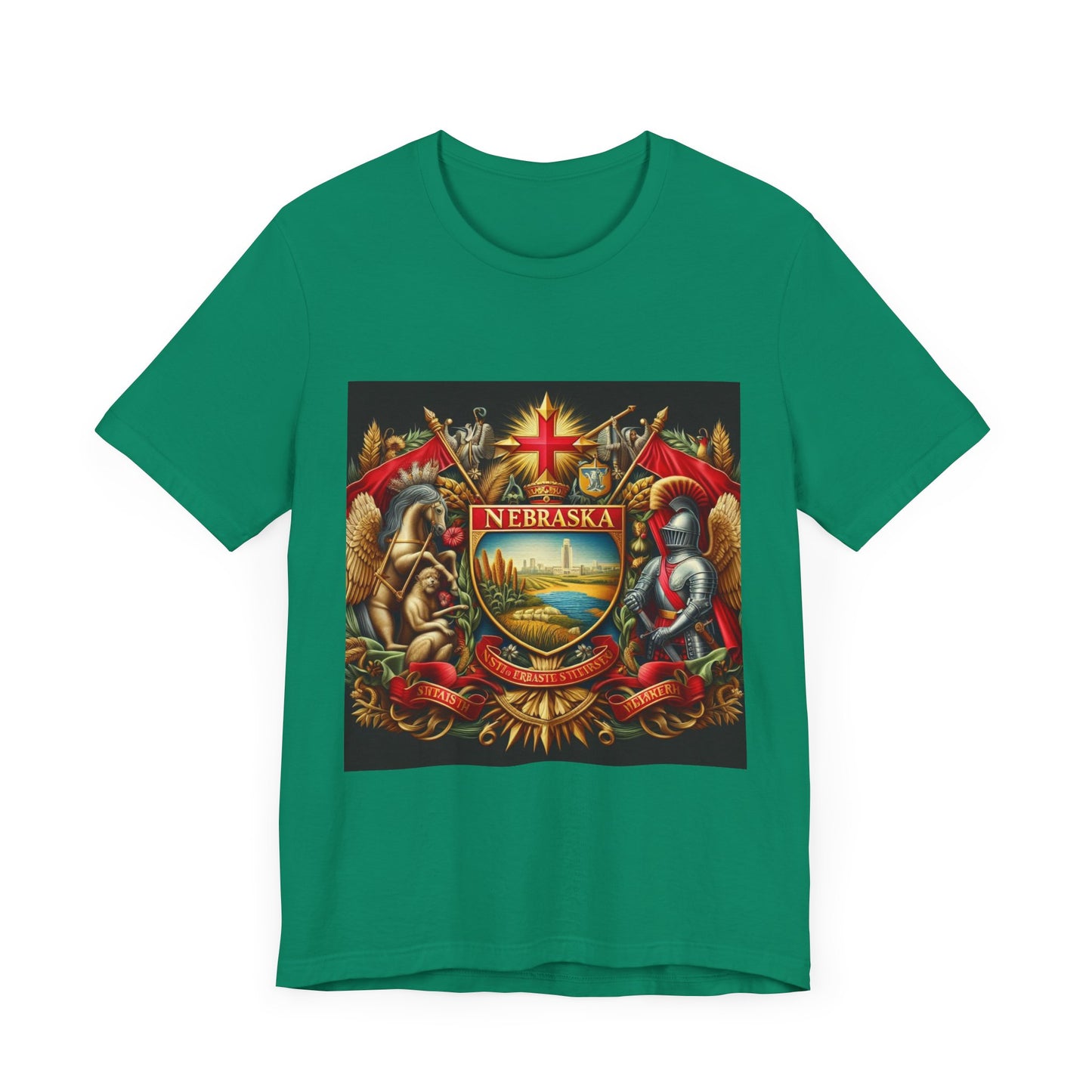 Nebraska Vintage Christian Crusader - Unisex Jersey Tee - USA - 100% Charity Benefit - The God Vote Collection by Chris Rabalais