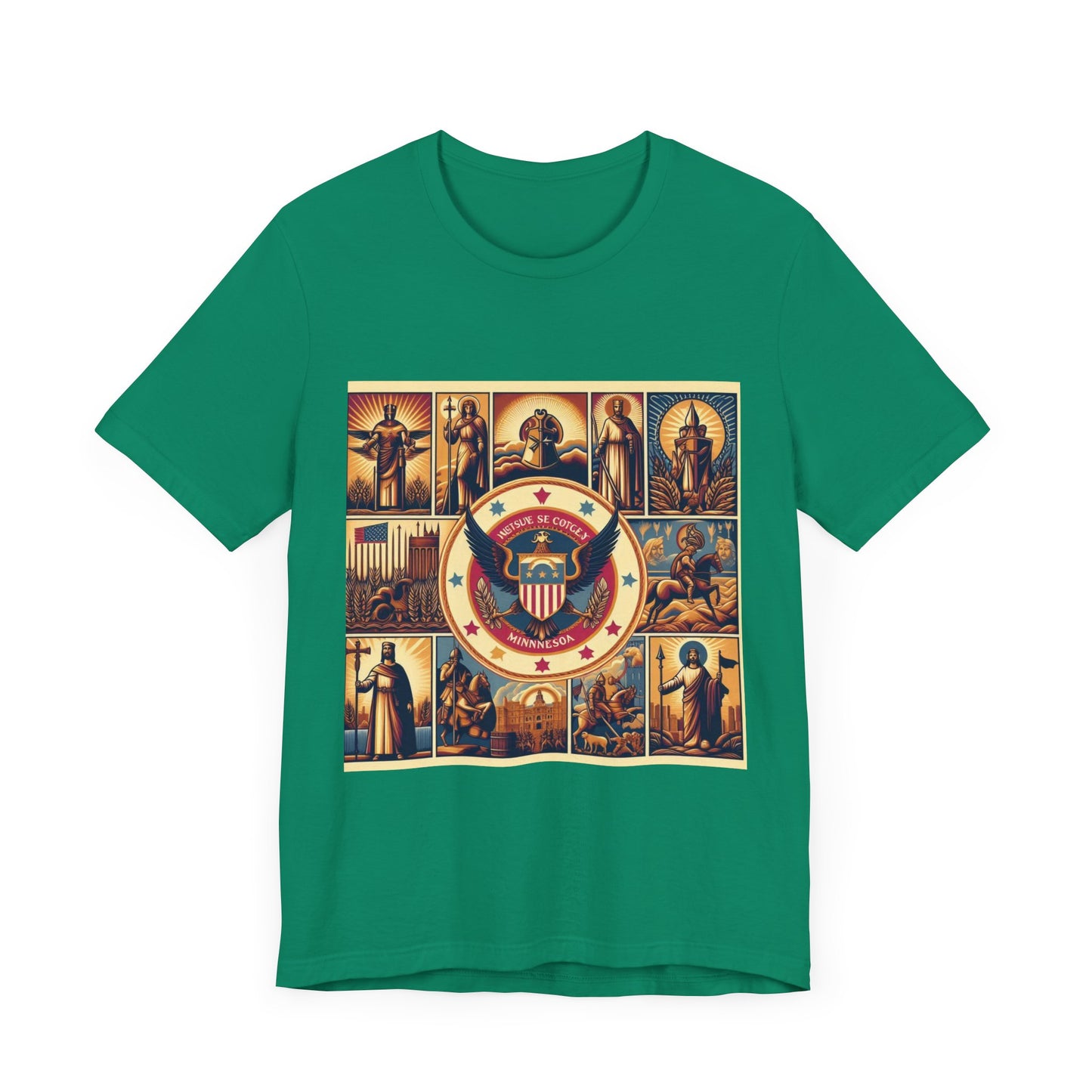 Minnesota Vintage Christian Crusader - Unisex Jersey Tee - USA - 100% Charity Benefit - The God Vote Collection by Chris Rabalais