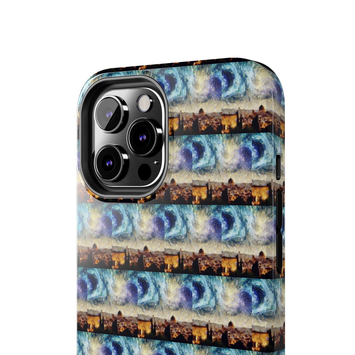 AImagination Collection iPhone Tough Case - "Starry Jerusalem" - The God Ball Originals by Chris Rabalais (2024)