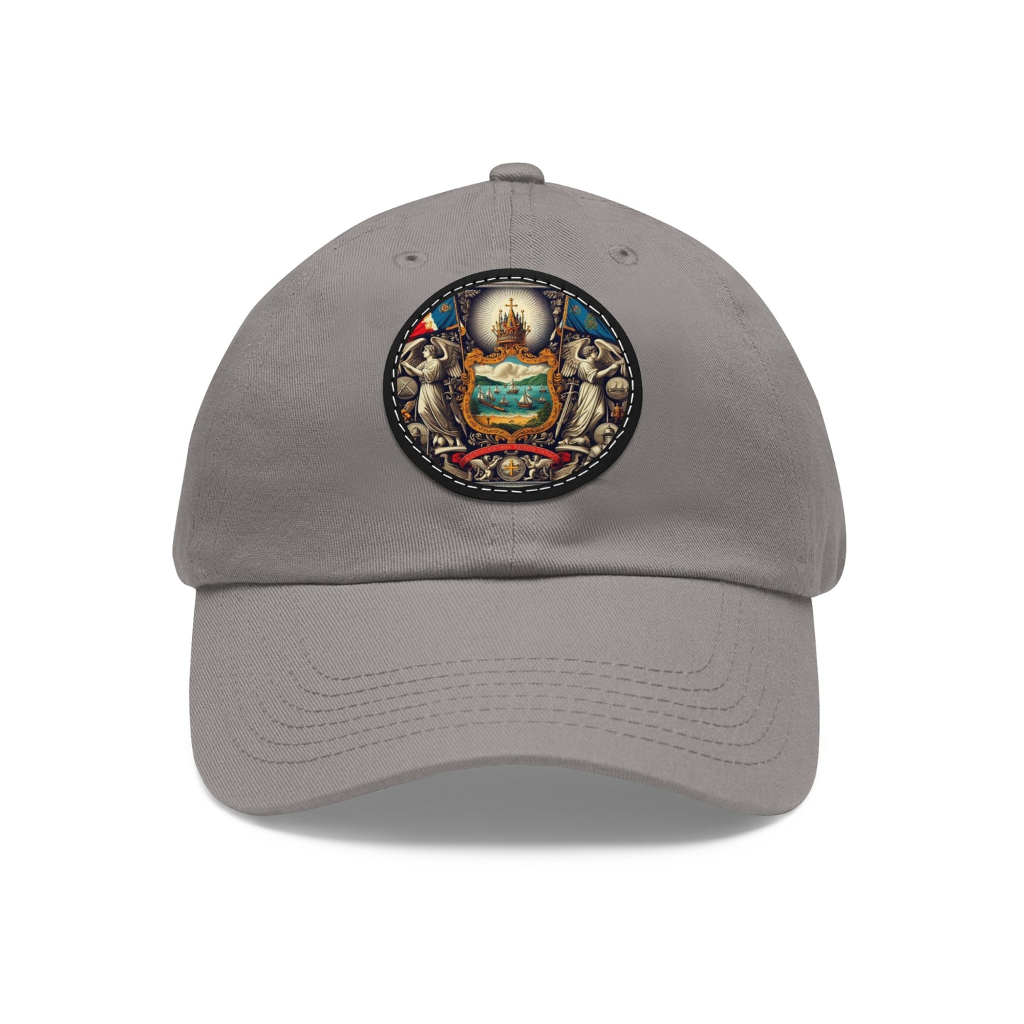 Vermont Vintage Christian Crusader Campaign Hat - Chino Twill Leather Logo - 100% Charity - The God Vote Collection by Chris Rabalais