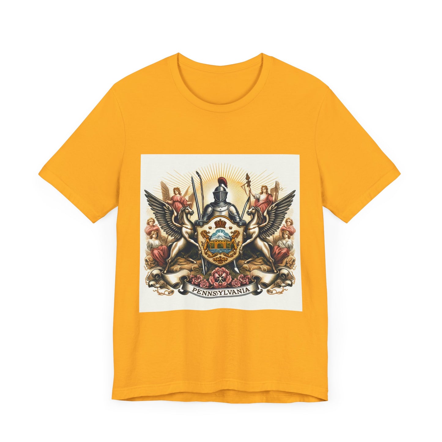 Pennsylvania Vintage Christian Crusader - Unisex Jersey Tee - USA - 100% Charity Benefit - The God Vote Collection by Chris Rabalais
