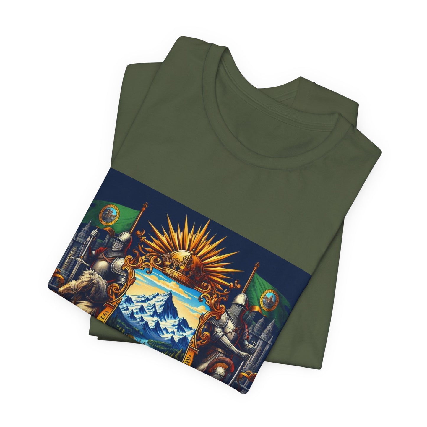 Washington Vintage Christian Crusader - Unisex Jersey Tee - USA - 100% Charity Benefit - The God Vote Collection by Chris Rabalais