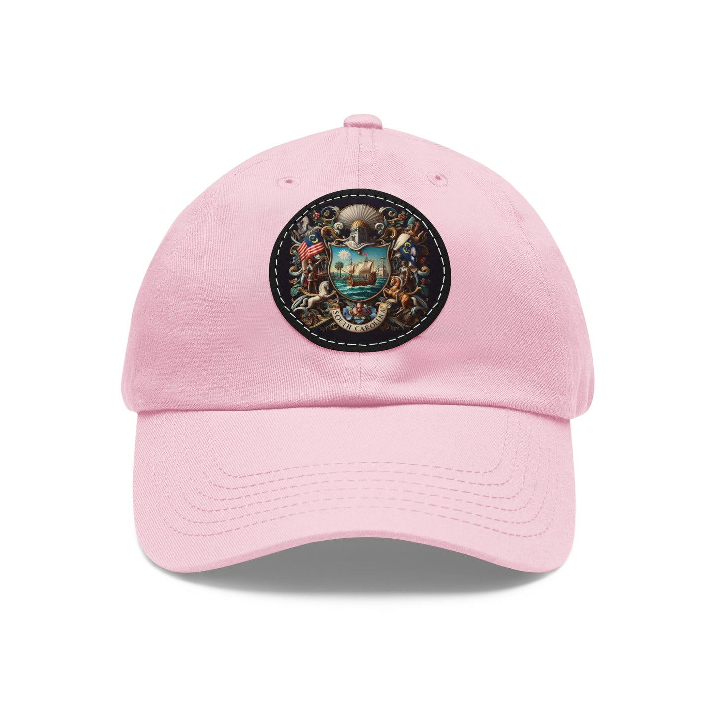 South Carolina Vintage Christian Crusader Campaign Hat - Chino Twill Leather Logo - 100% Charity - The God Vote Collection by Chris Rabalais