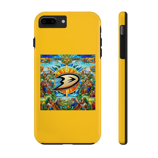 AImagination Athletics Collection - Tough iPhone Case (B) - "Anaheim Ducks Forever" - The God Ball Originals by Chris Rabalais (2024)