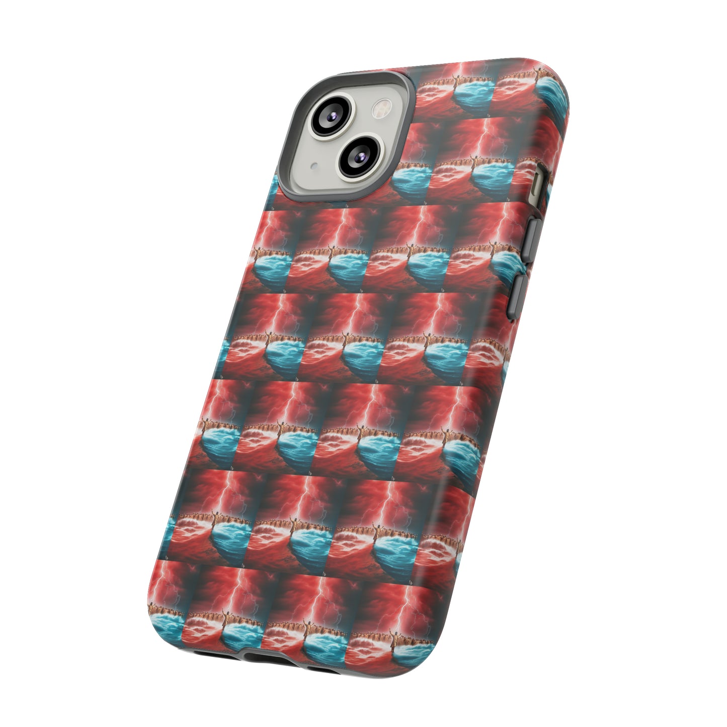 AImagination Collection iPhone Tough Case - "Standing in the Gap" - The God Ball Originals by Chris Rabalais (2024)