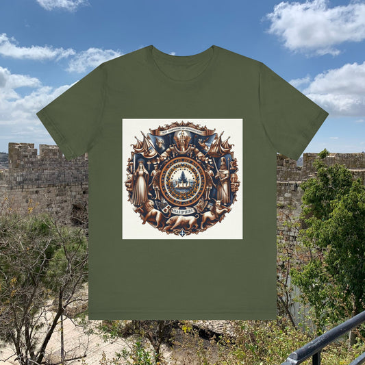 New Hampshire Vintage Christian Crusader - Unisex Jersey Tee - USA - 100% Charity Benefit - The God Vote Collection by Chris Rabalais