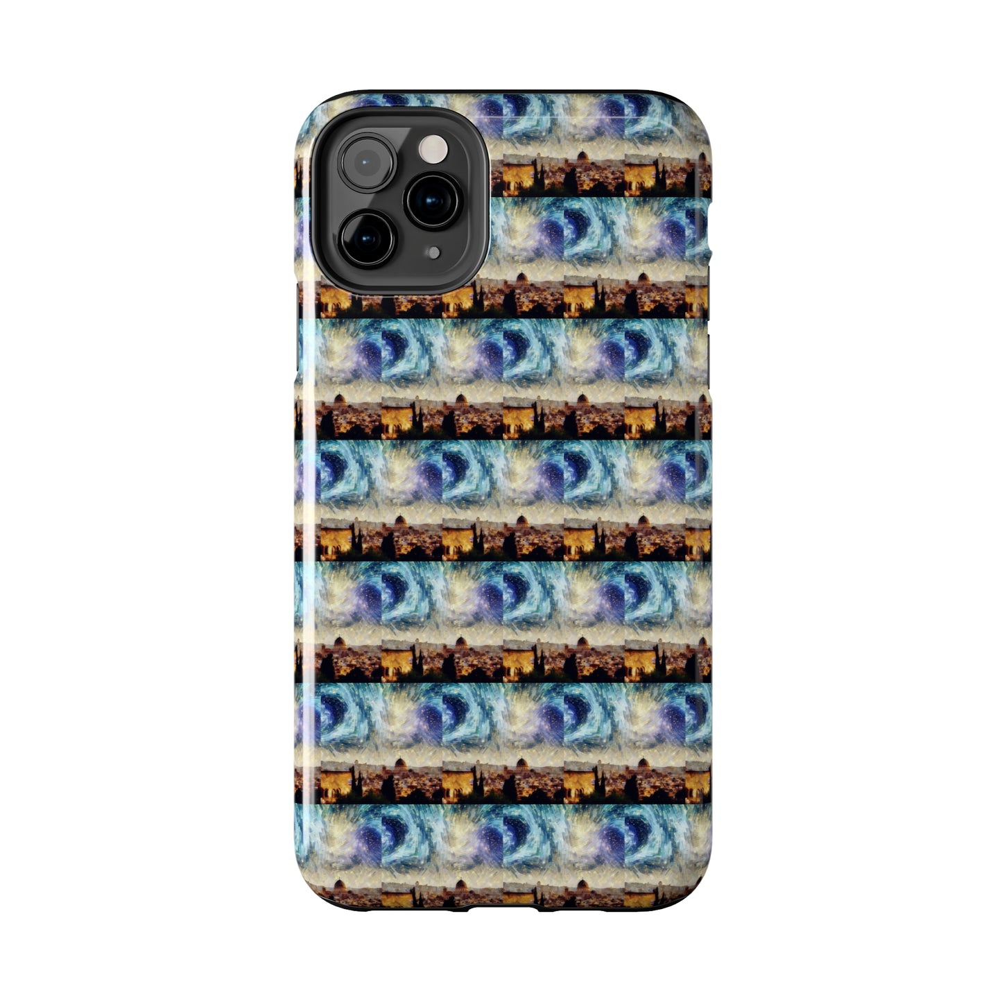 AImagination Collection iPhone Tough Case - "Starry Jerusalem" - The God Ball Originals by Chris Rabalais (2024)