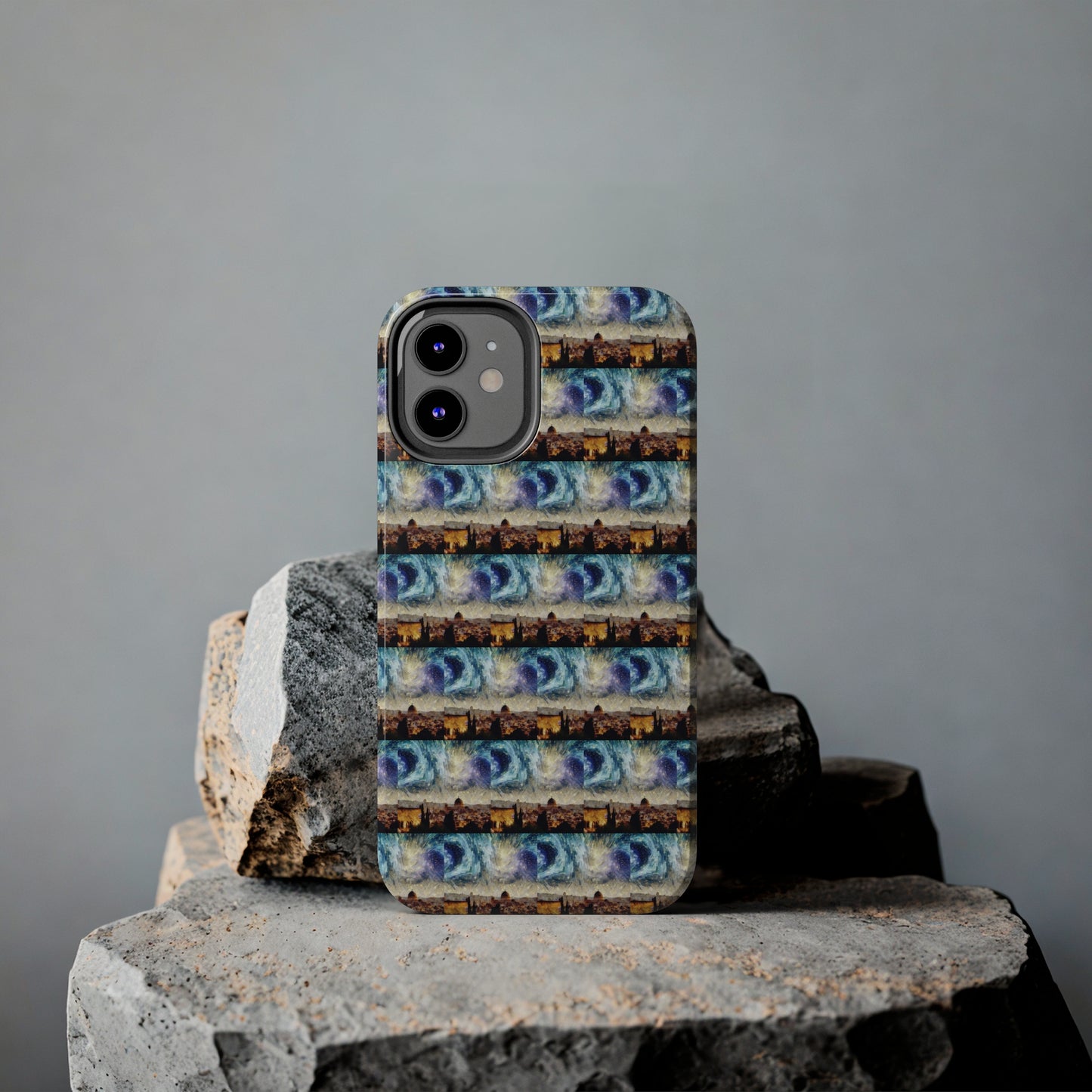 AImagination Collection iPhone Tough Case - "Starry Jerusalem" - The God Ball Originals by Chris Rabalais (2024)