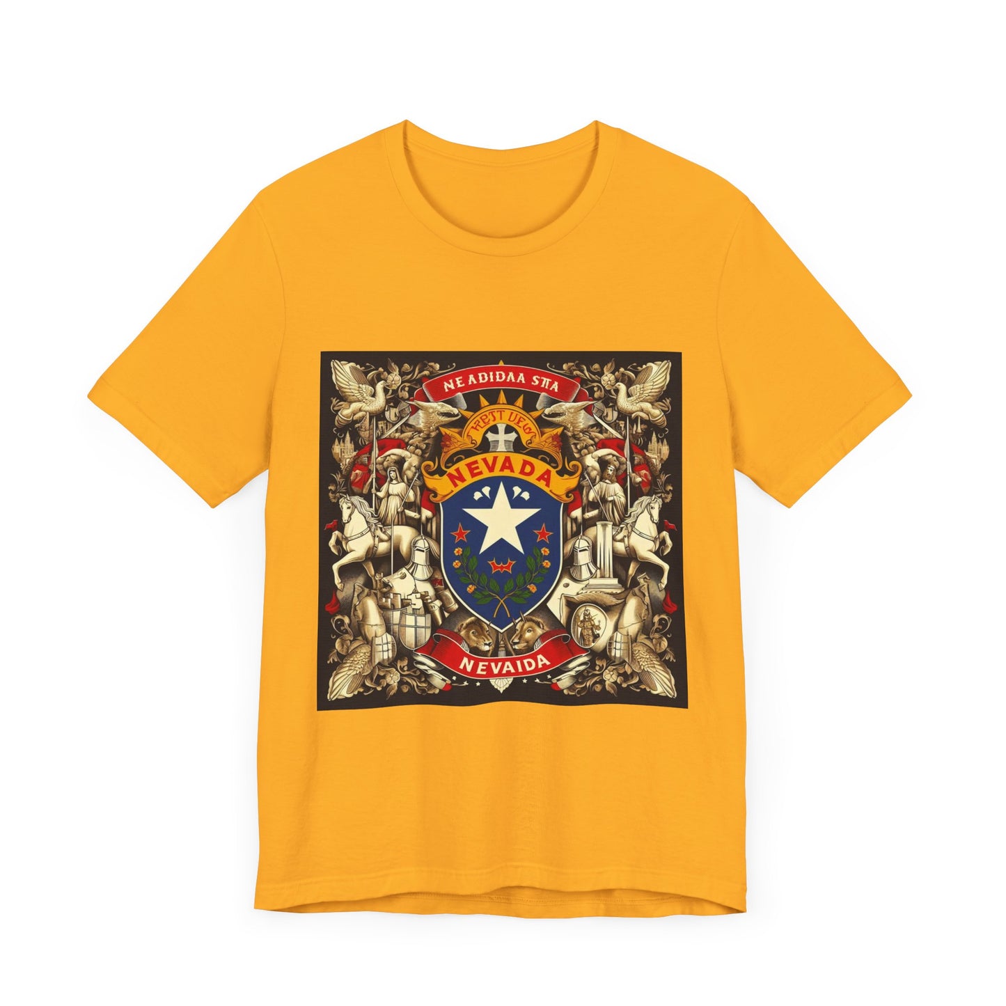 Nevada Vintage Christian Crusader - Unisex Jersey Tee - USA - 100% Charity Benefit - The God Vote Collection by Chris Rabalais