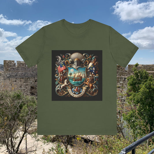 South Carolina Vintage Christian Crusader - Unisex Jersey Tee - USA - 100% Charity Benefit - The God Vote Collection by Chris Rabalais
