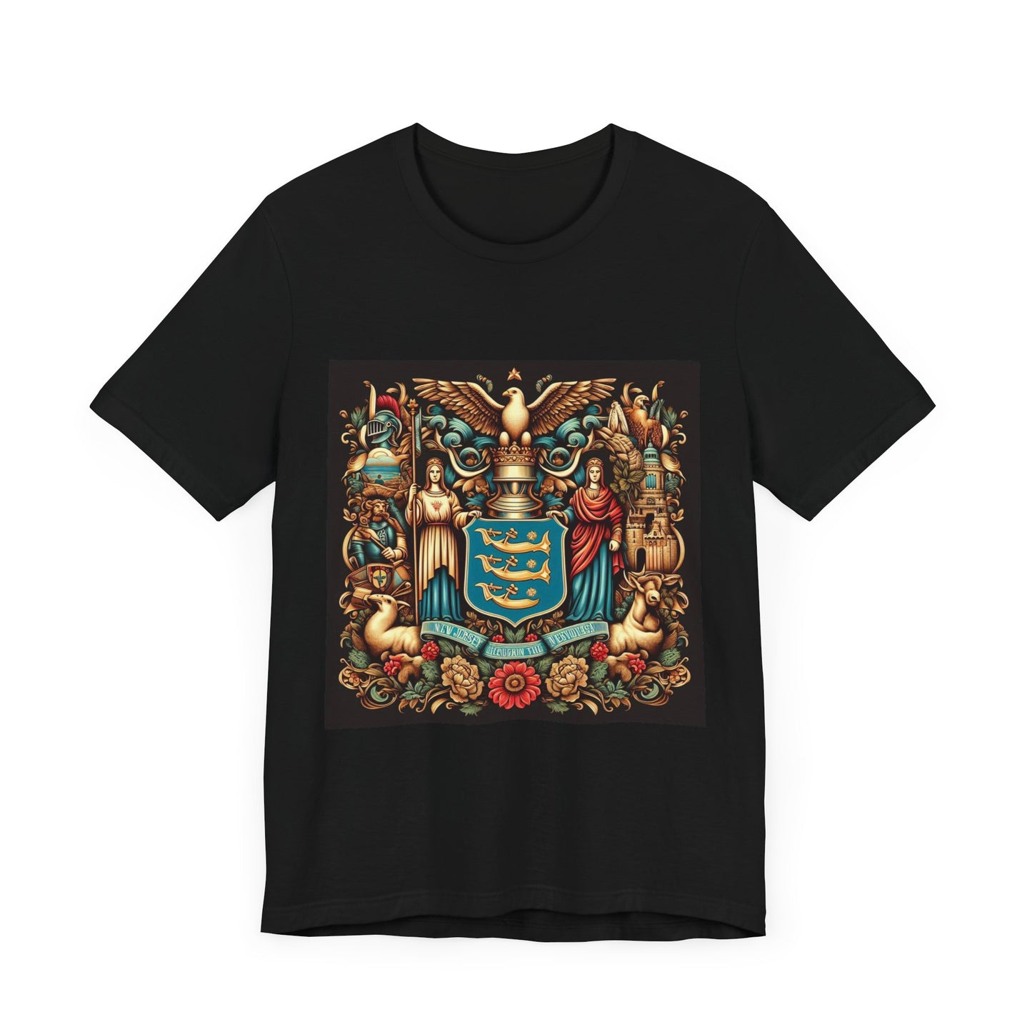 New Jersey Vintage Christian Crusader - Unisex Jersey Tee - USA - 100% Charity Benefit - The God Vote Collection by Chris Rabalais