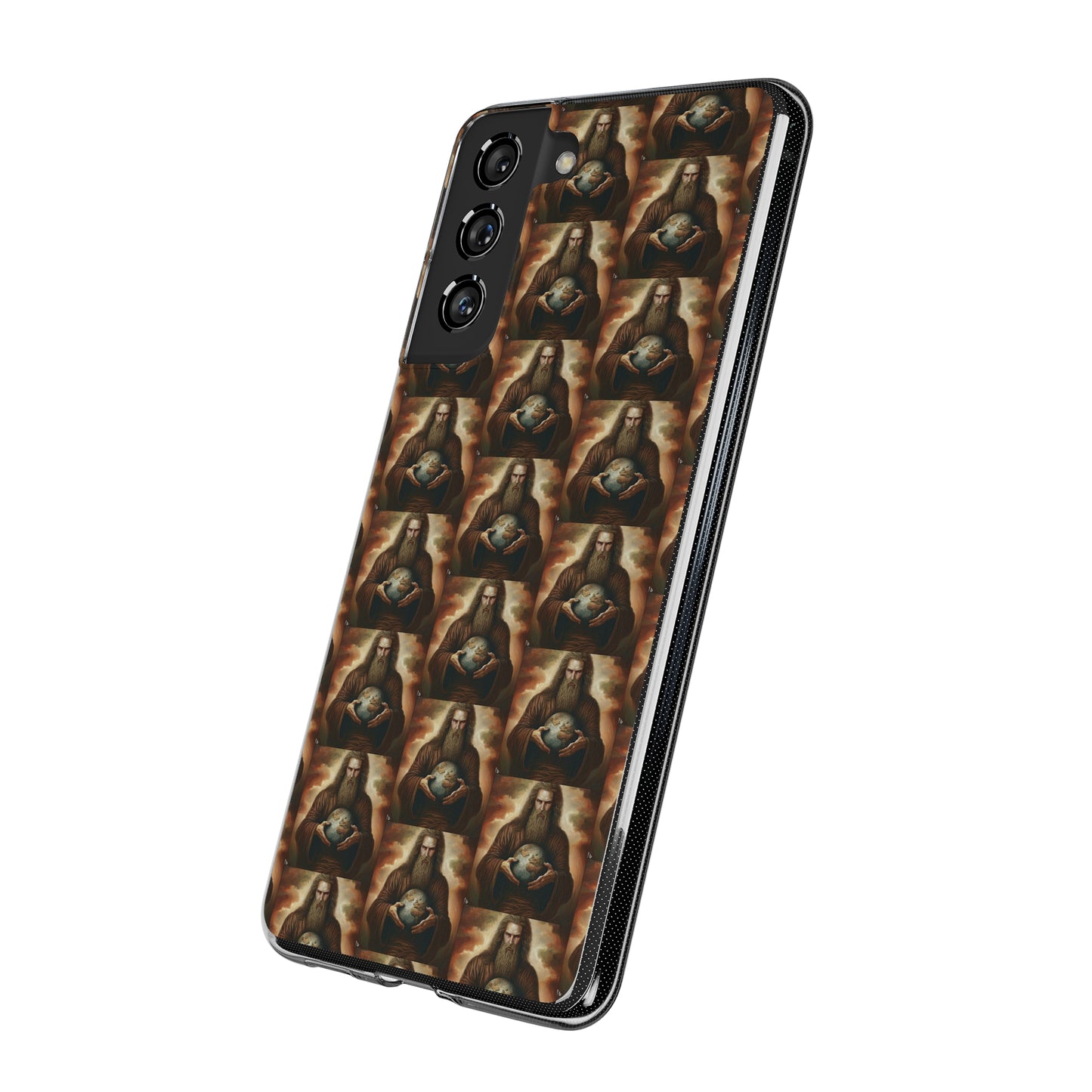 AImagination Collection Soft Phone Cases - "Yahweh's World" - The God Ball Originals by Chris Rabalais (2024)