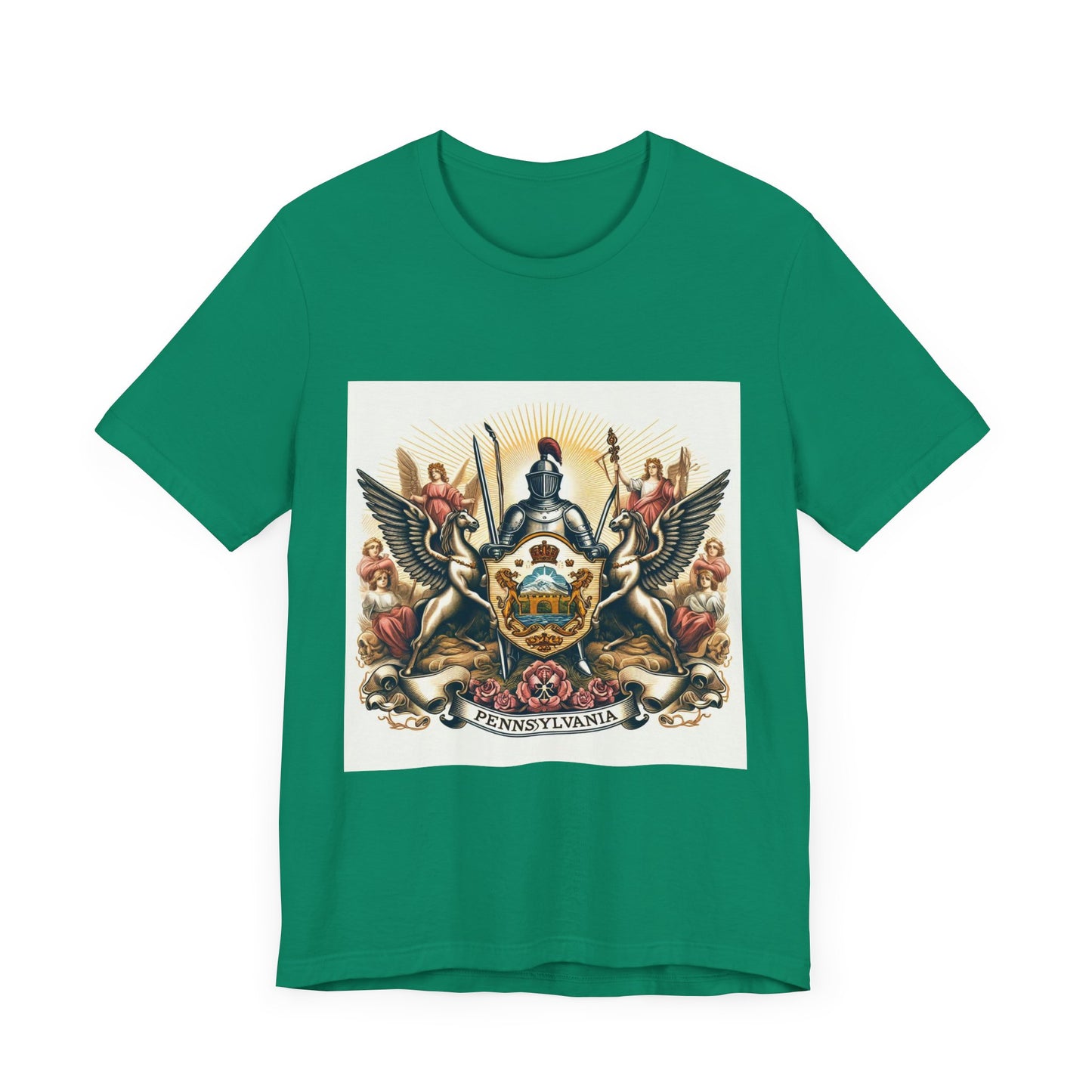 Pennsylvania Vintage Christian Crusader - Unisex Jersey Tee - USA - 100% Charity Benefit - The God Vote Collection by Chris Rabalais