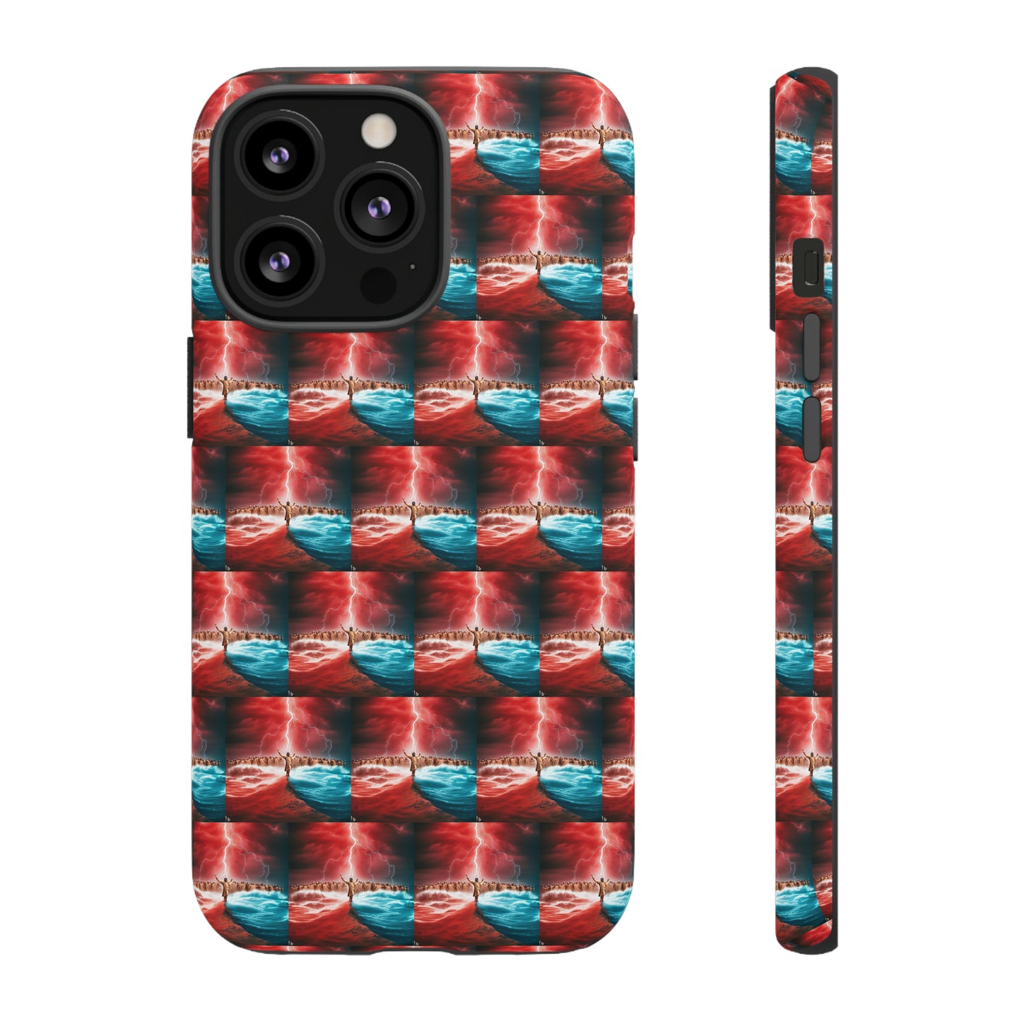 AImagination Collection iPhone Tough Case - "Standing in the Gap" - The God Ball Originals by Chris Rabalais (2024)